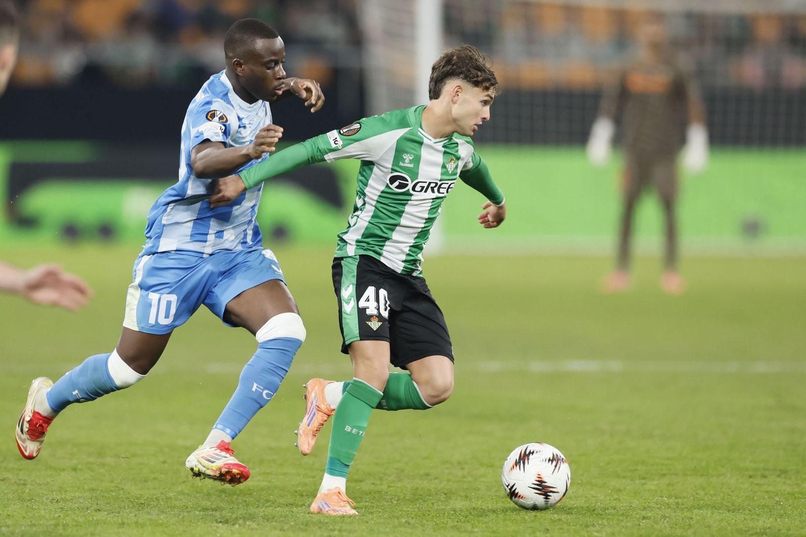 Ángel Ortiz, en un encuentro europeo de la presente temporada.