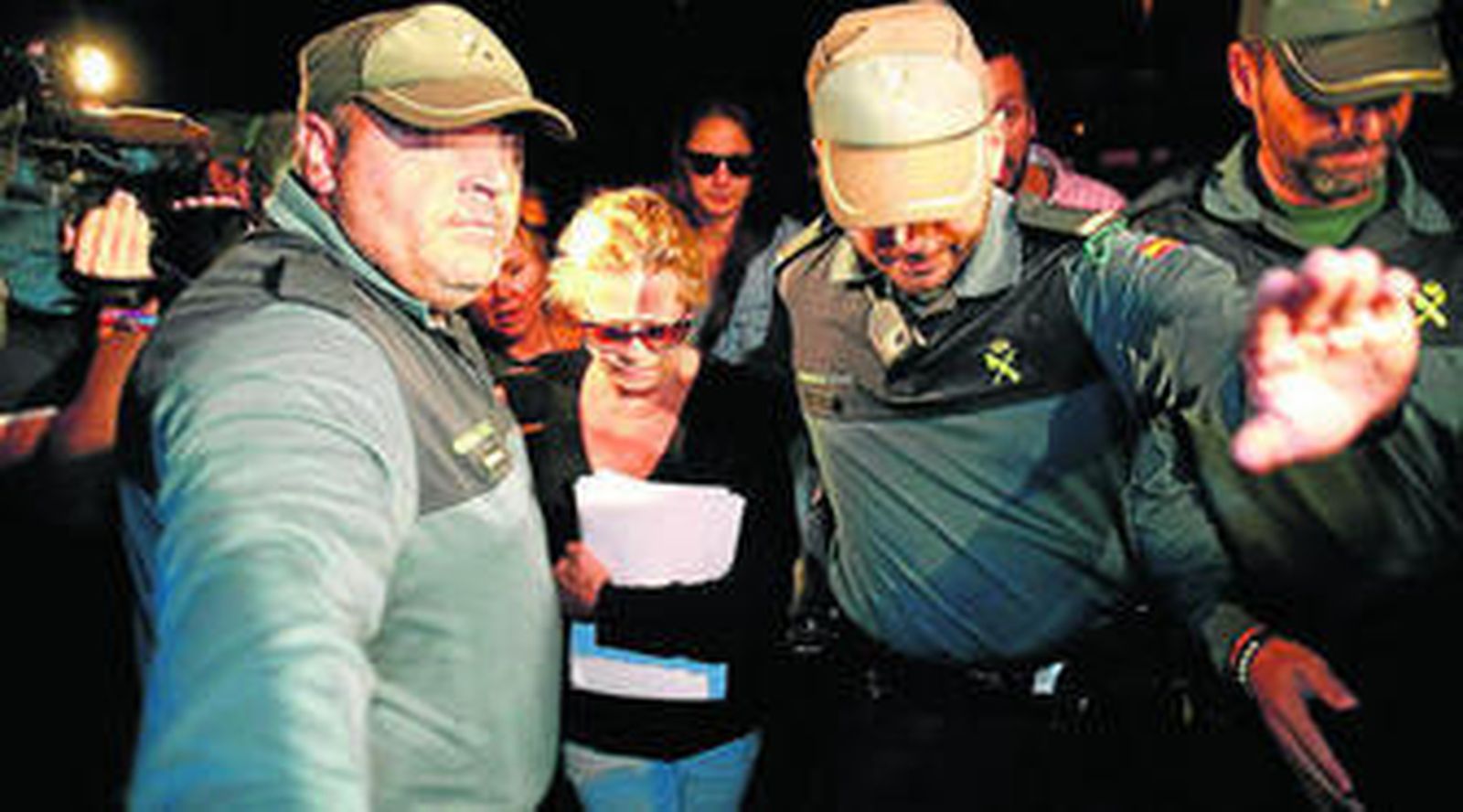 Zaldívar, a su llegada a la prisión de Alhaurín de la Torre.