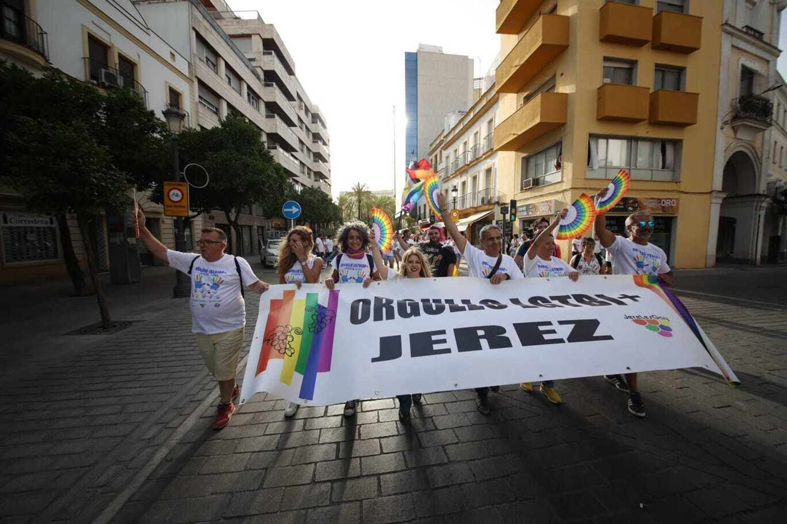 Manifestación por el Orgullo LGTBIQA+ en Jerez