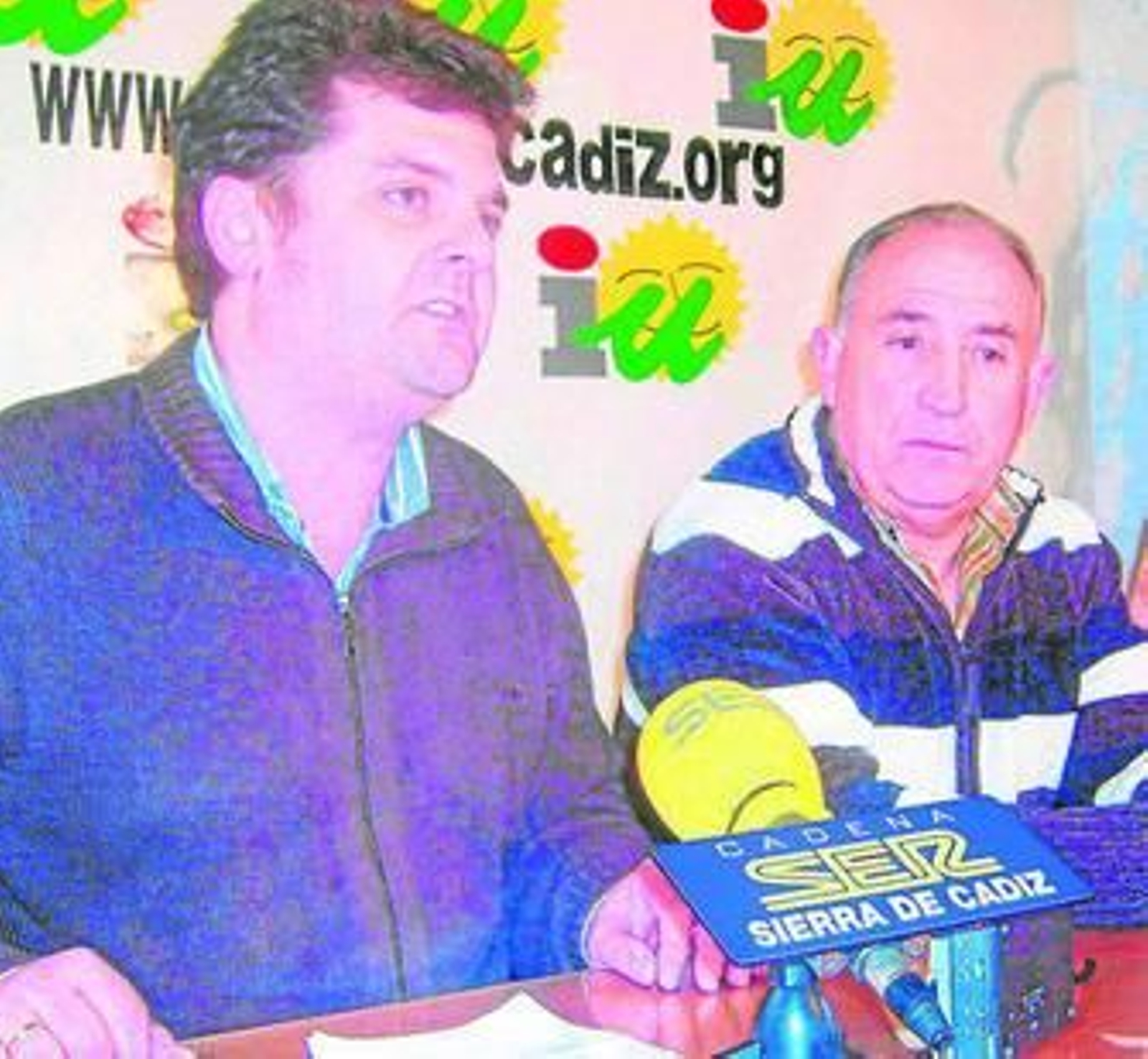 Los alcaldes de Olvera y Puerto Serrano, Fernando Fernández y Pedro Ruiz, en una imagen de archivo.