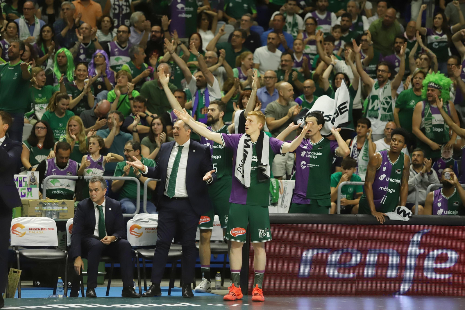 El quinto partido entre el Unicaja y el UCAM Murcia, en imágenes
