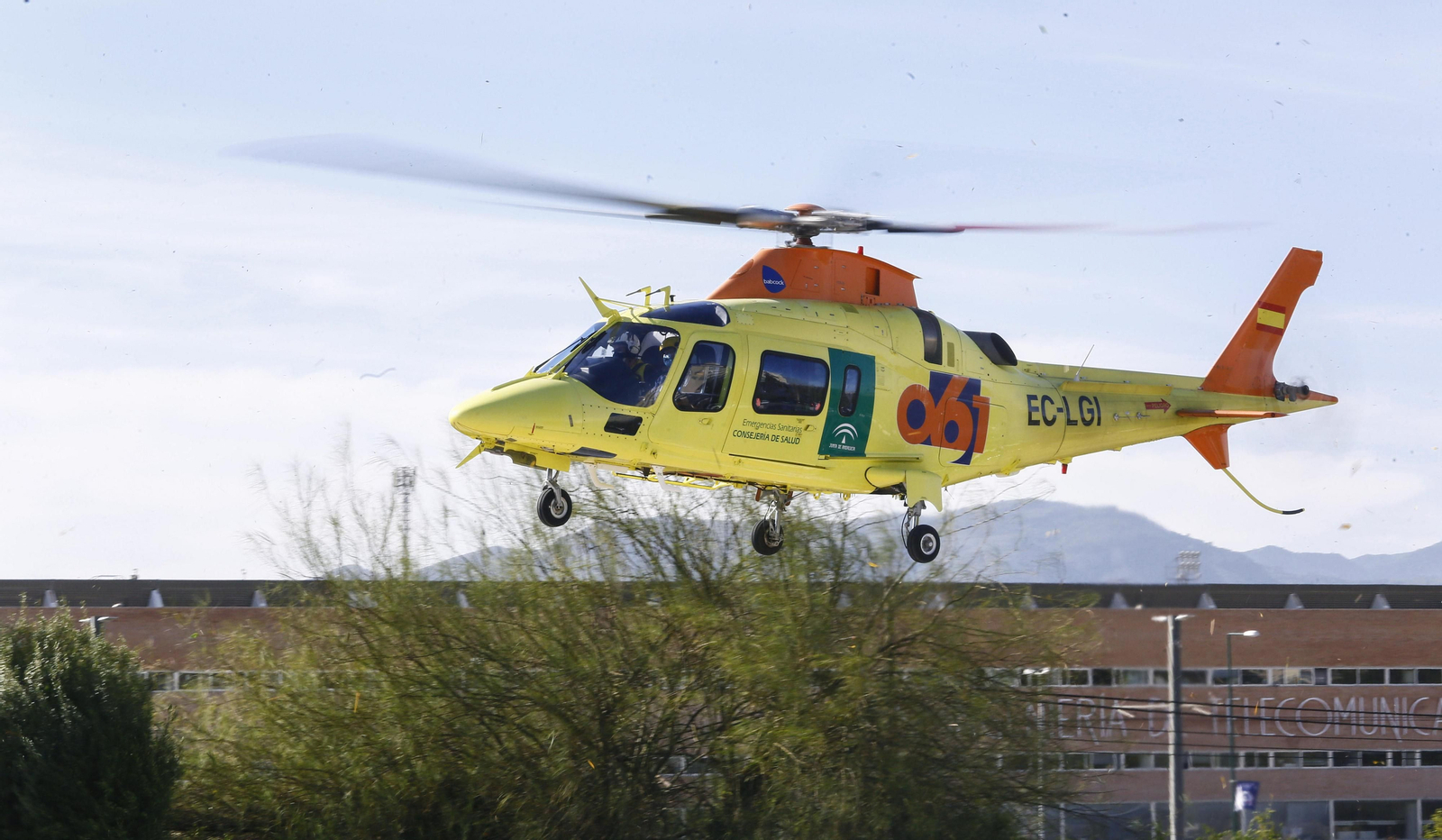 Helicóptero del 061, en una imagen de archivo.