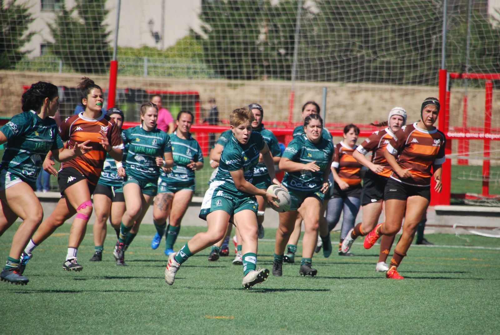 Carmen Carmona, en una acción de ataque, en su regreso.