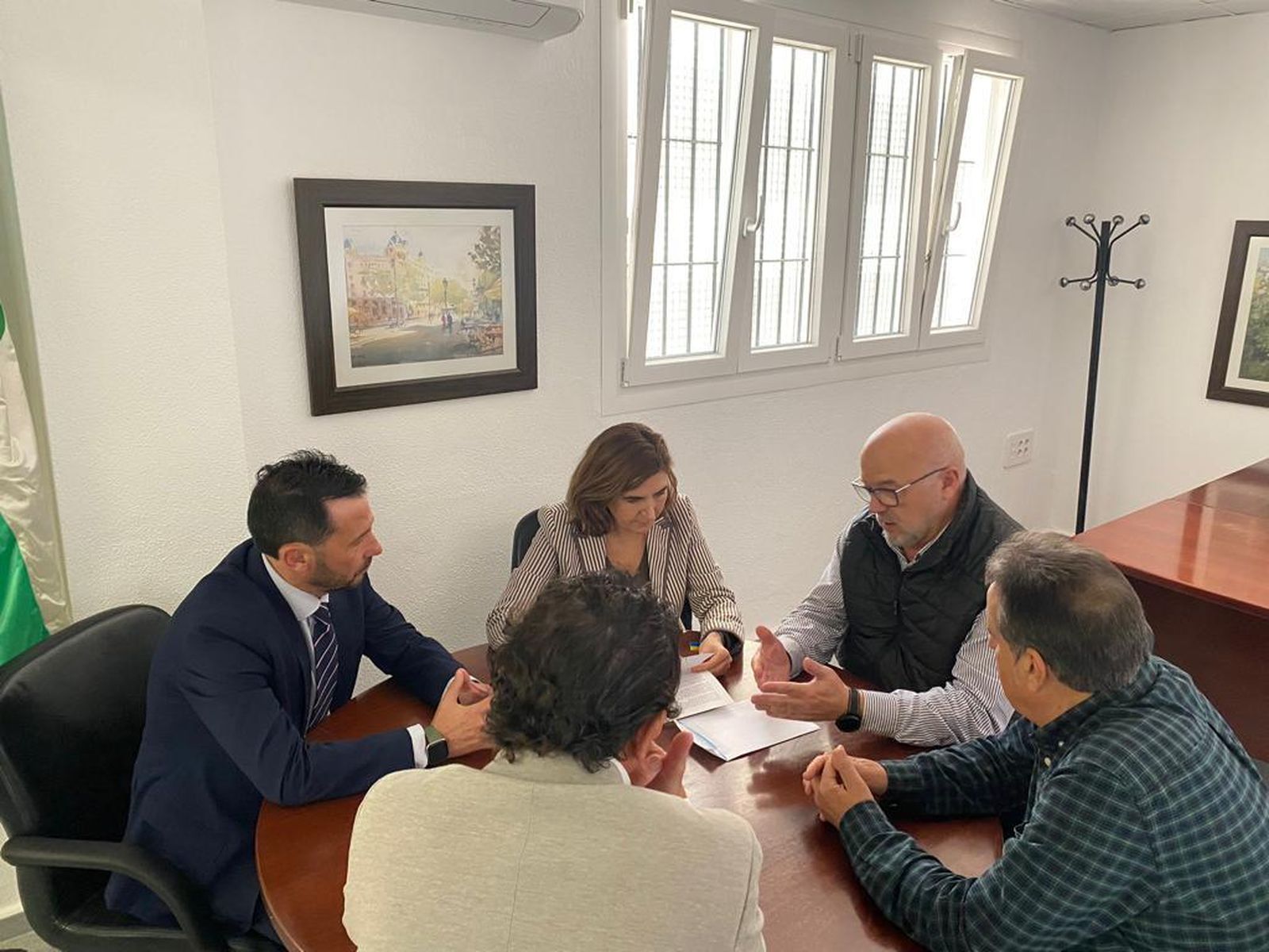 Miguel Alberto Díaz y Francisco Escalona se reúnen con Rocío Blanco.