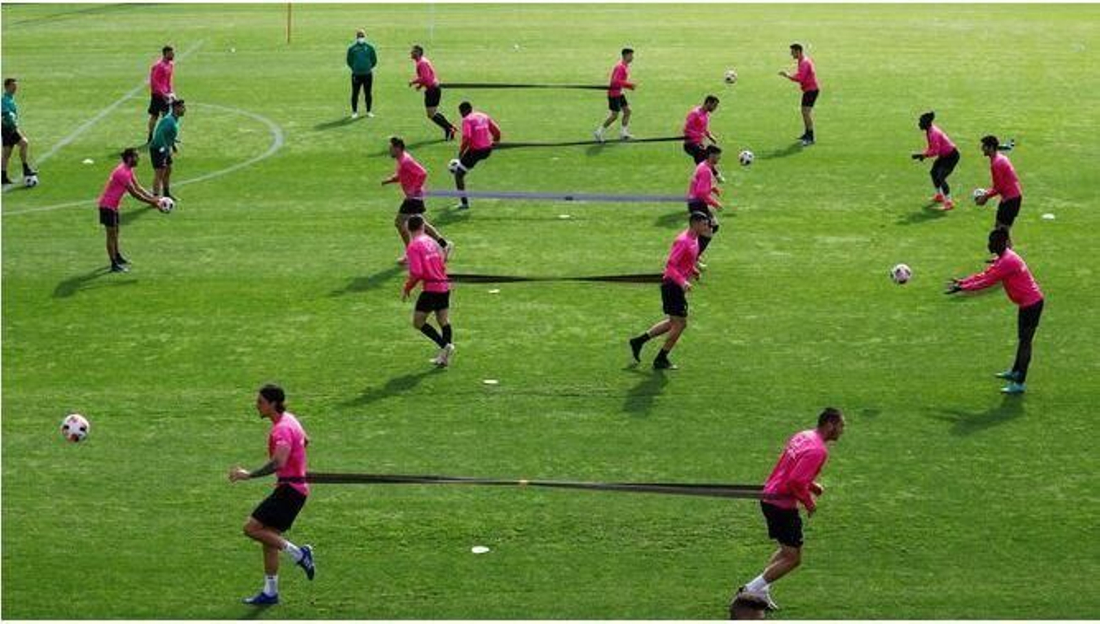Jugadores del Córdoba, durante un entrenamiento