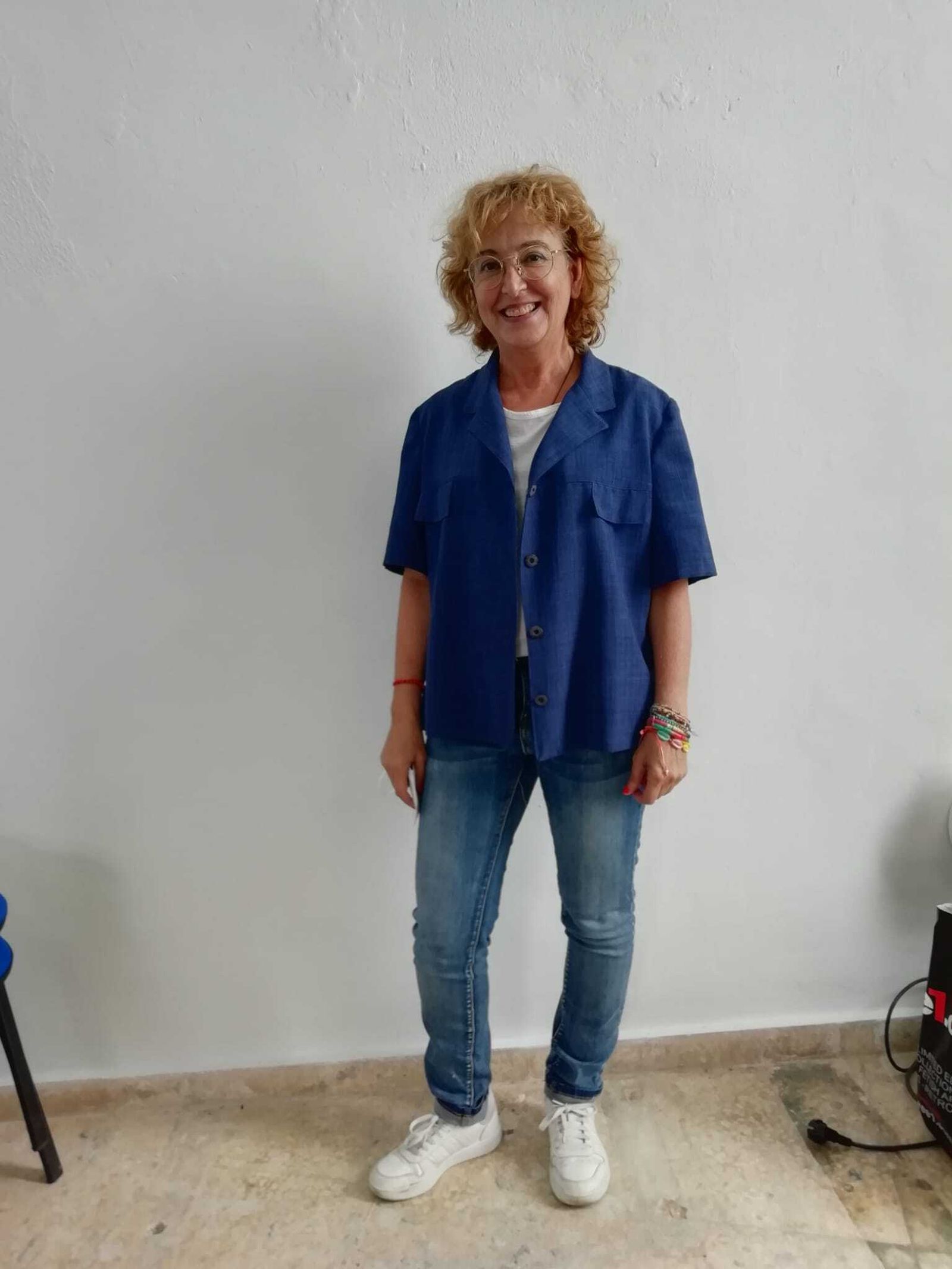 La artista Mercedes Santos.