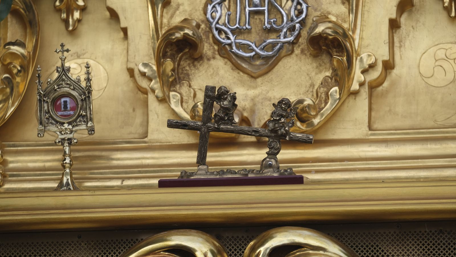 La procesión del Encuentro por las calles de Almería, en imágenes