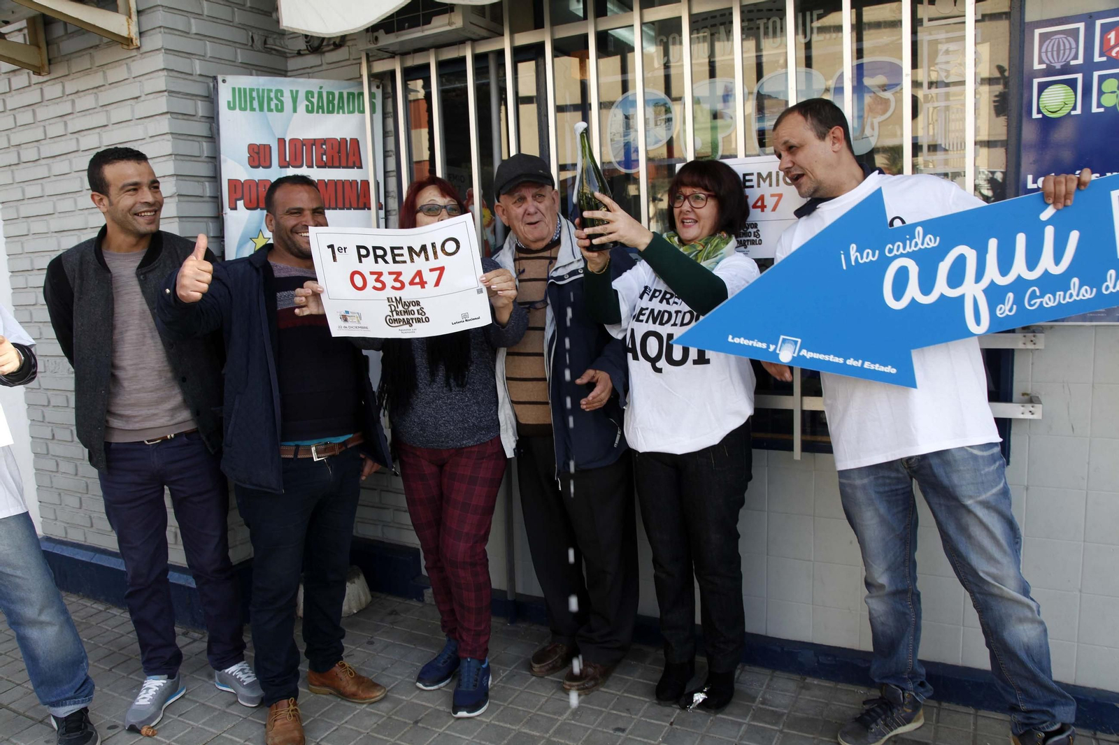 El primer Gordo que cayó en Ayamonte, en 2018