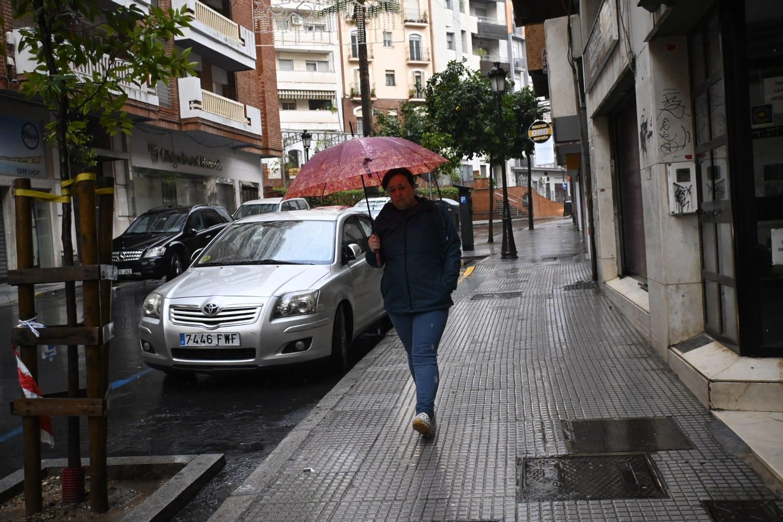 Imágenes del paso de la DANA por Huelva en la mañana del viernes