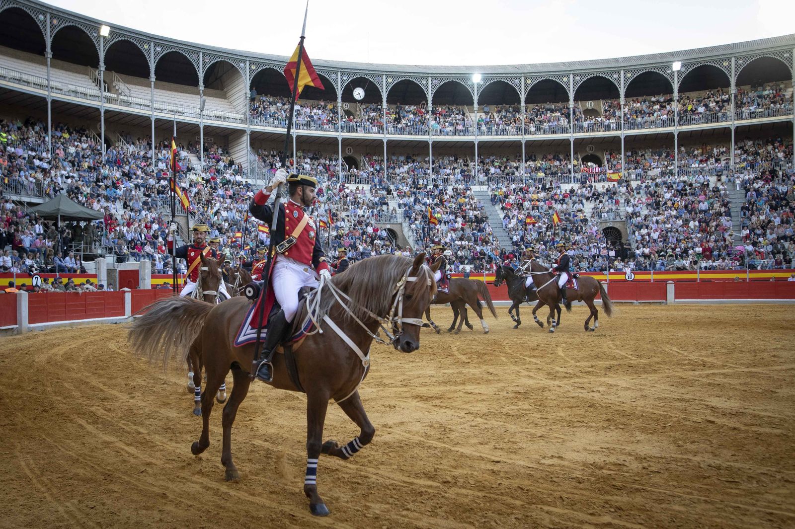 La exhibición del Ejército en la Plaza de Toros de Granada, en imágenes