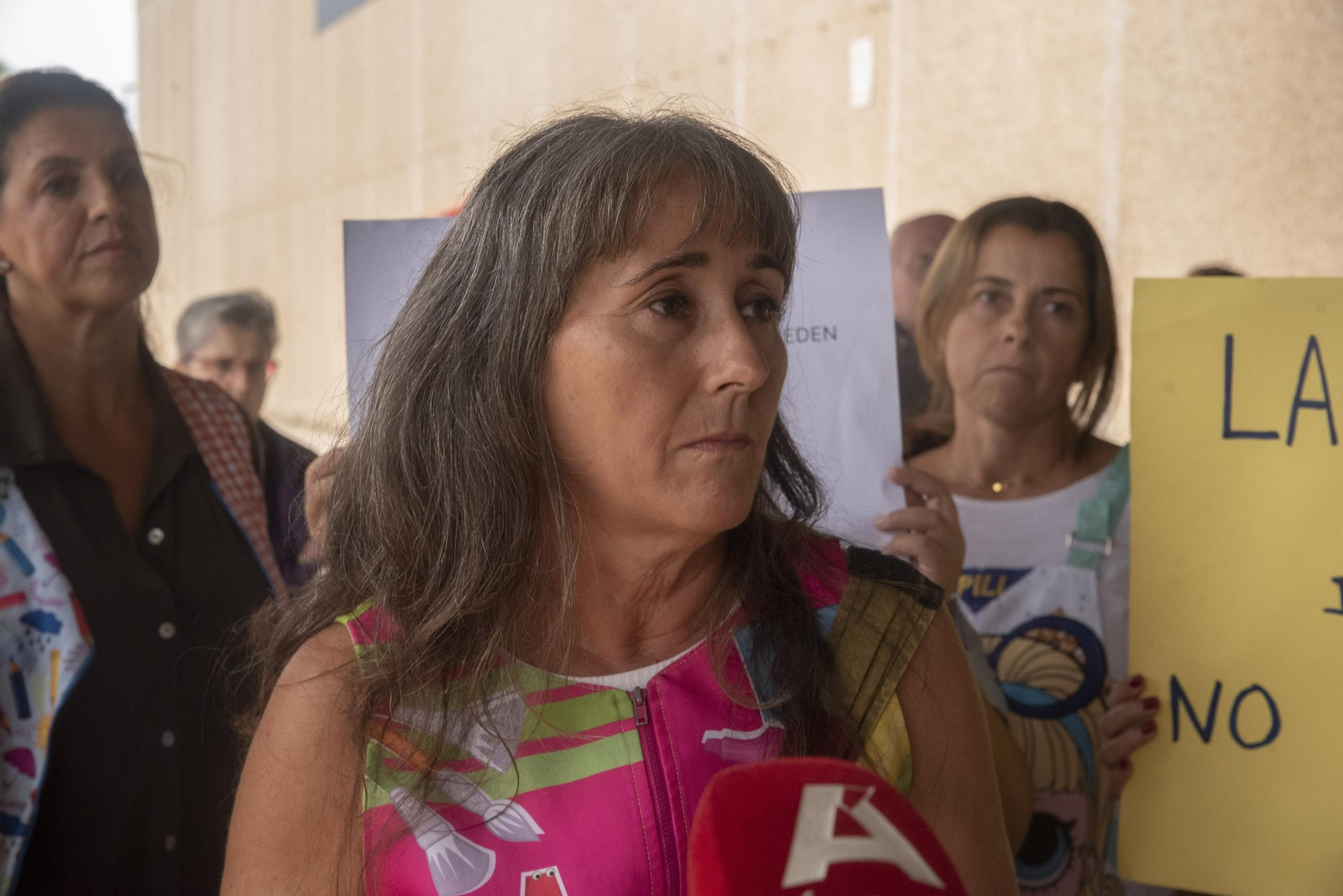 Las fotos de la concentración en La Línea contra el aumento de ratios y la falta de personal en las escuelas infantiles