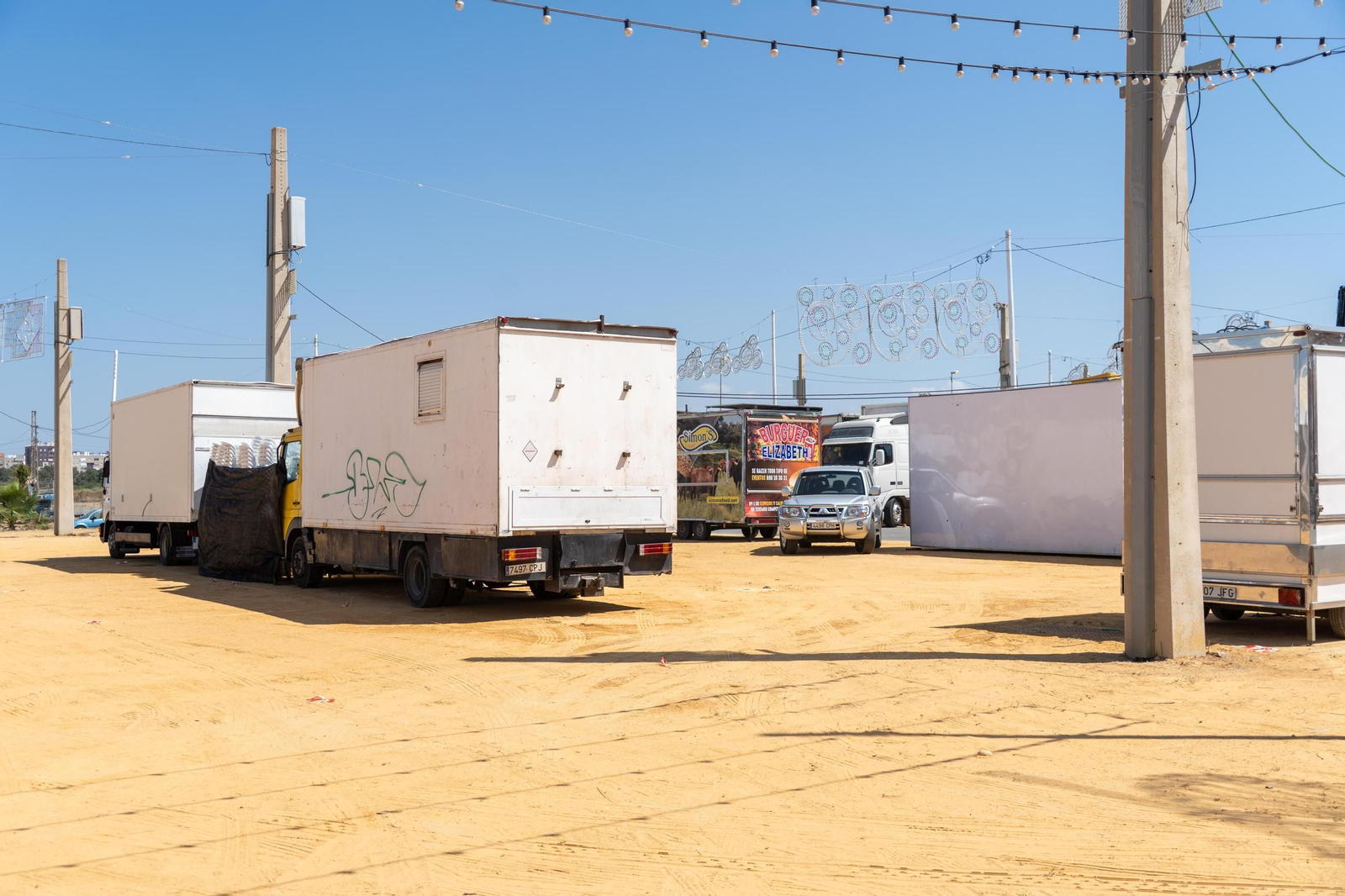 Imágenes de las Fiestas Colombinas días antes de su inauguración