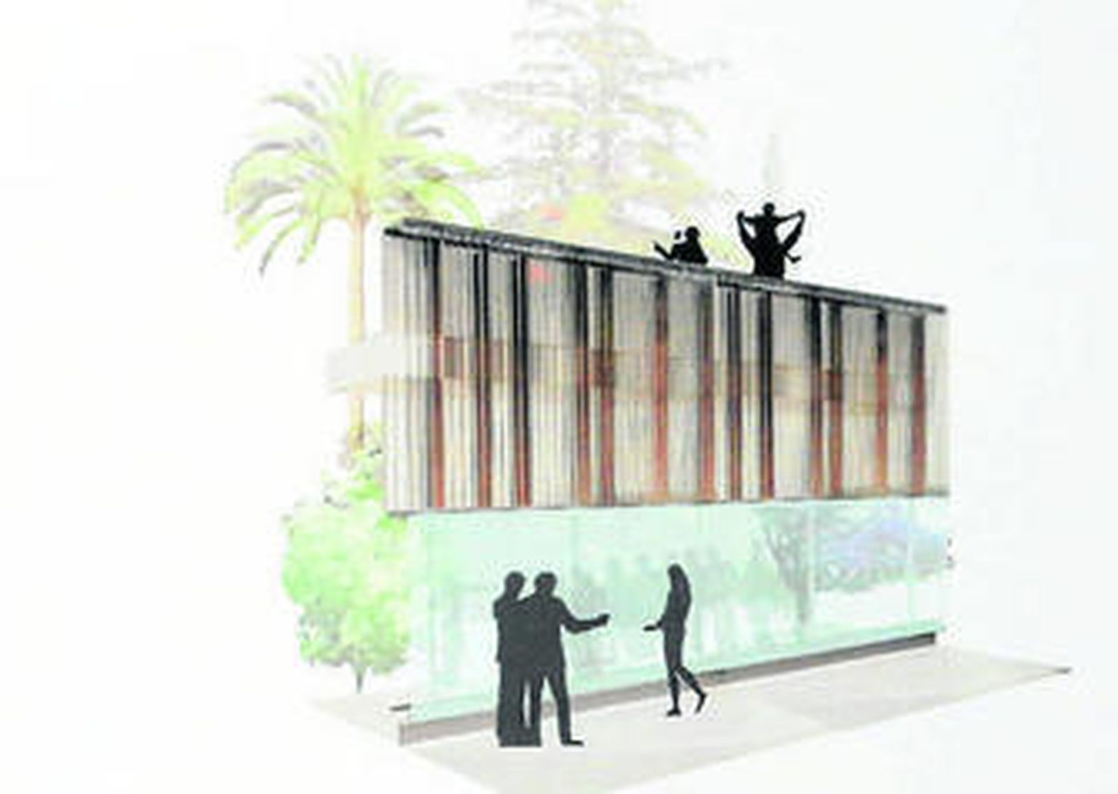 Recreación de la pérgola mirador.