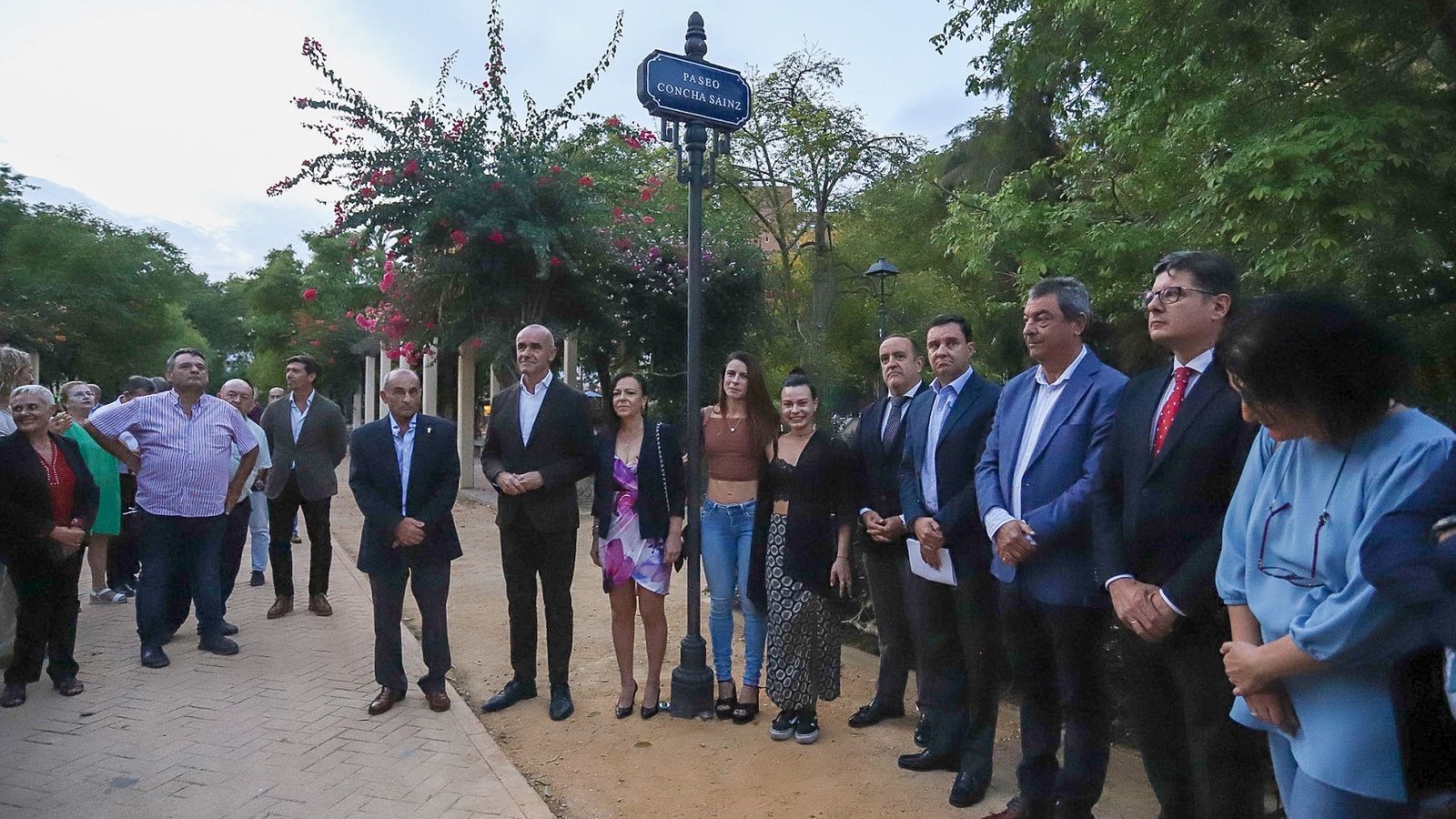 Inauguración del Paseo Concha Sainz.