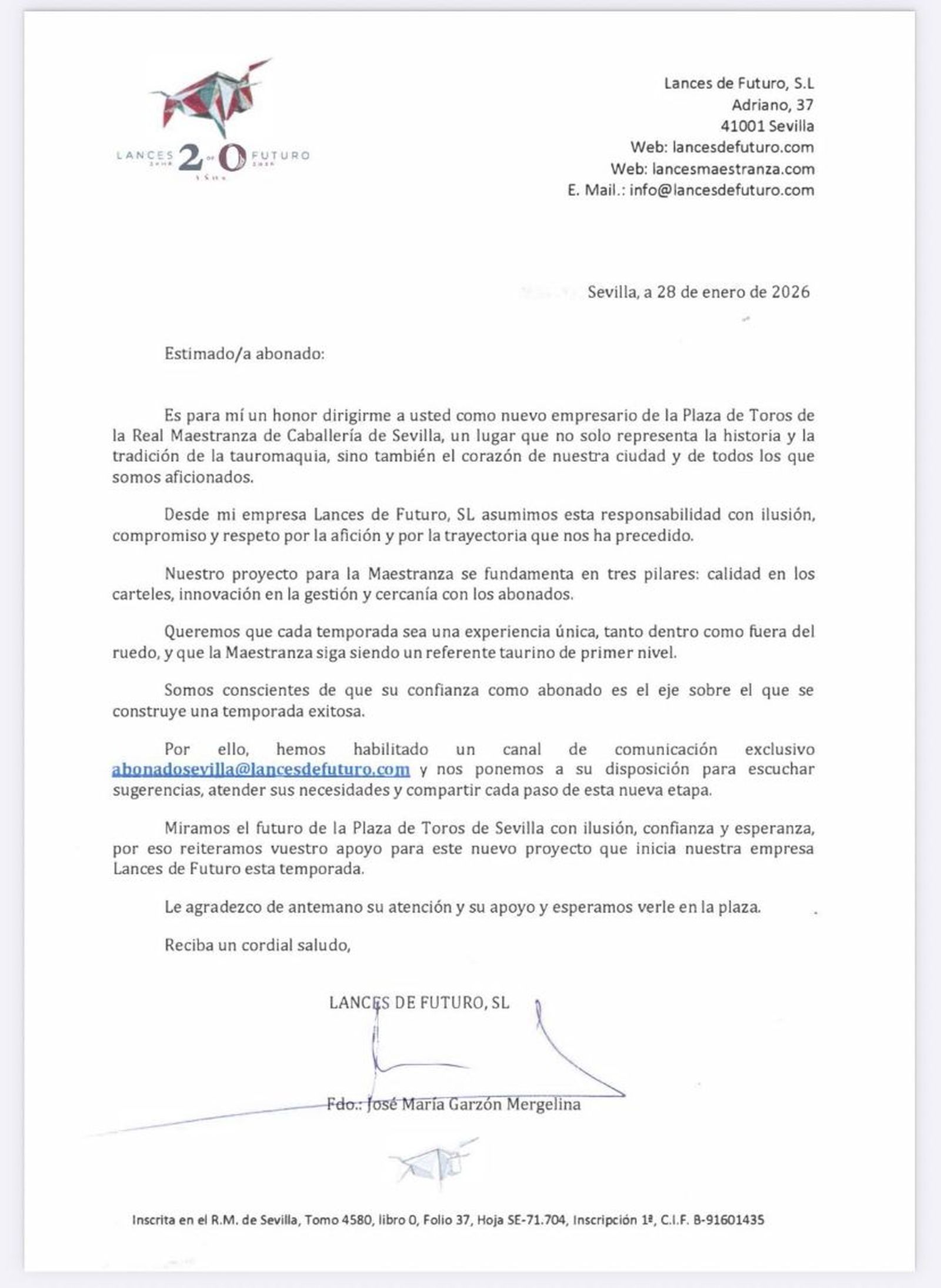 250203 CARTA GARZÓN
