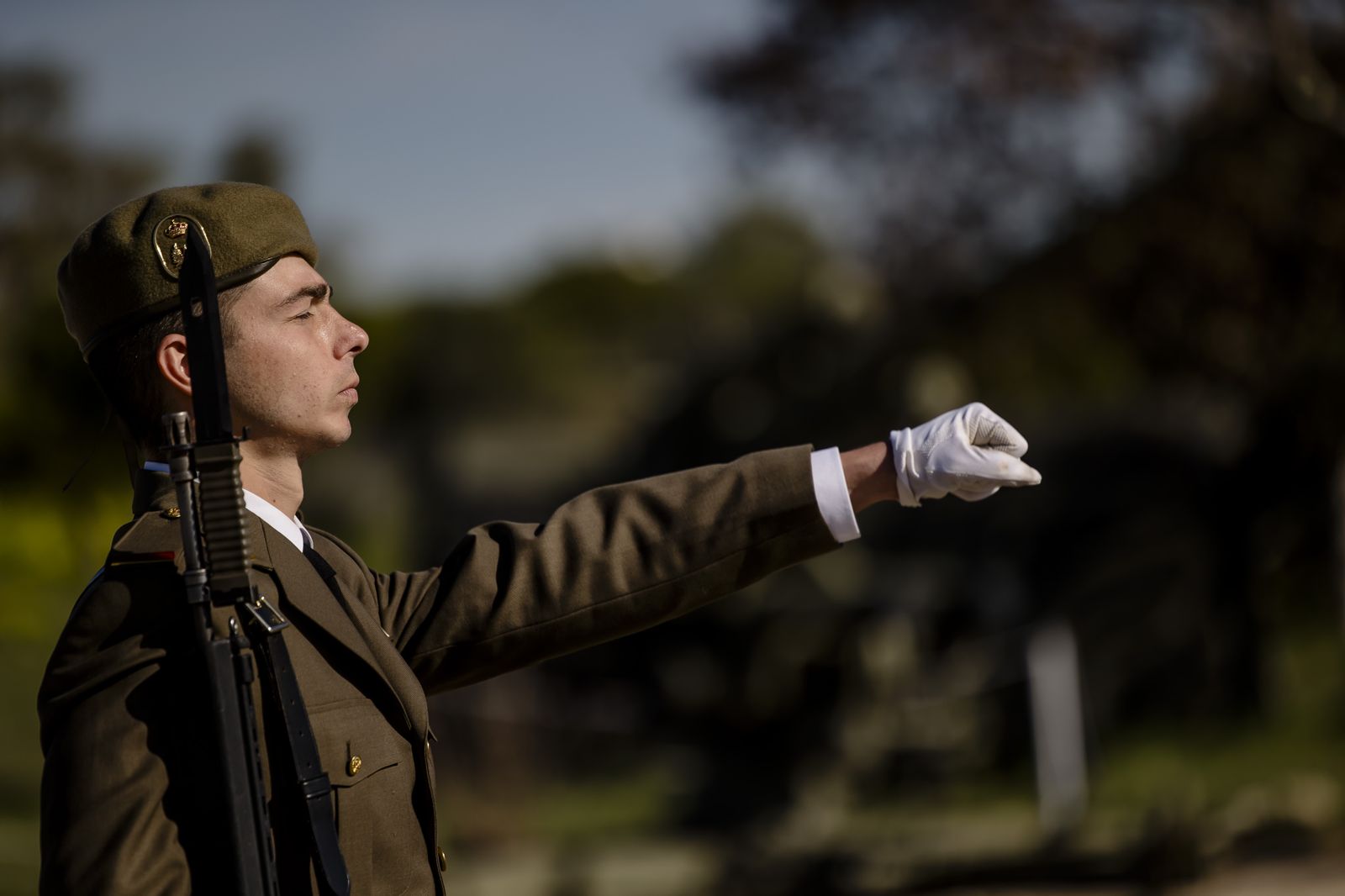 Las imágenes de la multitudinaria Jura de Bandera en Camposoto
