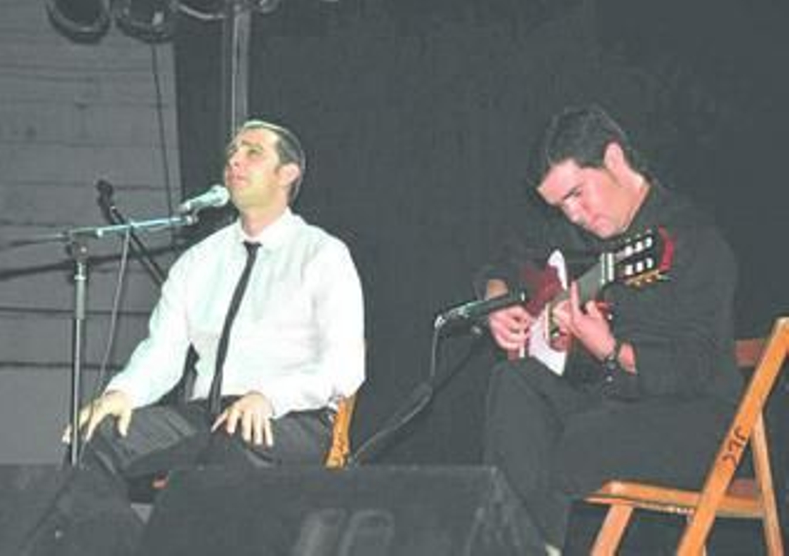 El cantaor zalameño Carlos Cesareo durante una de sus actuaciones.