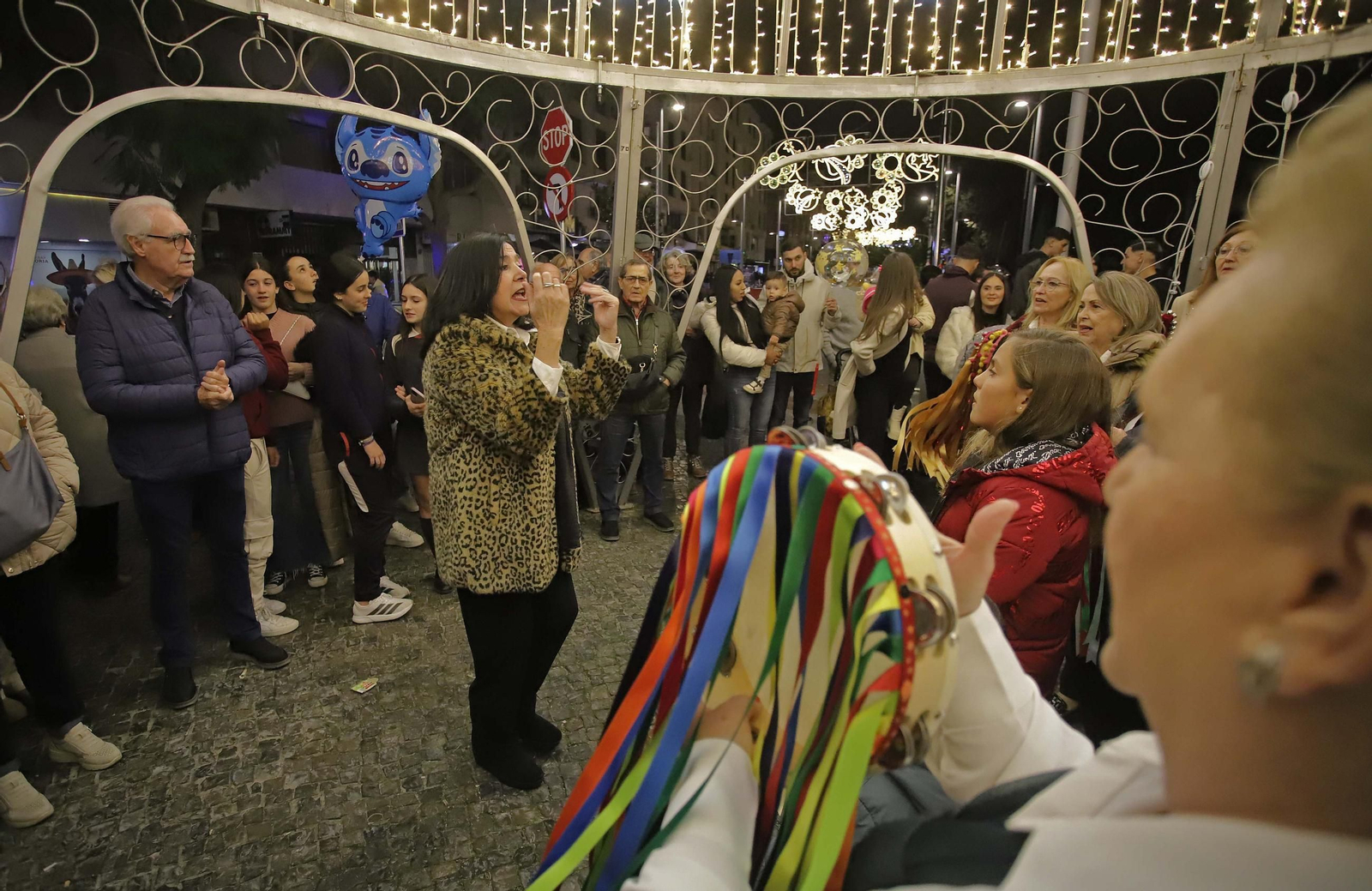 Fotos del encendido del alumbrado navideño en Algeciras