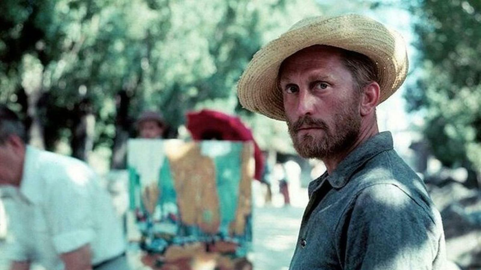 Encarnando a Van Gogh en la película de 1956 'El loco del pelo rojo'.
