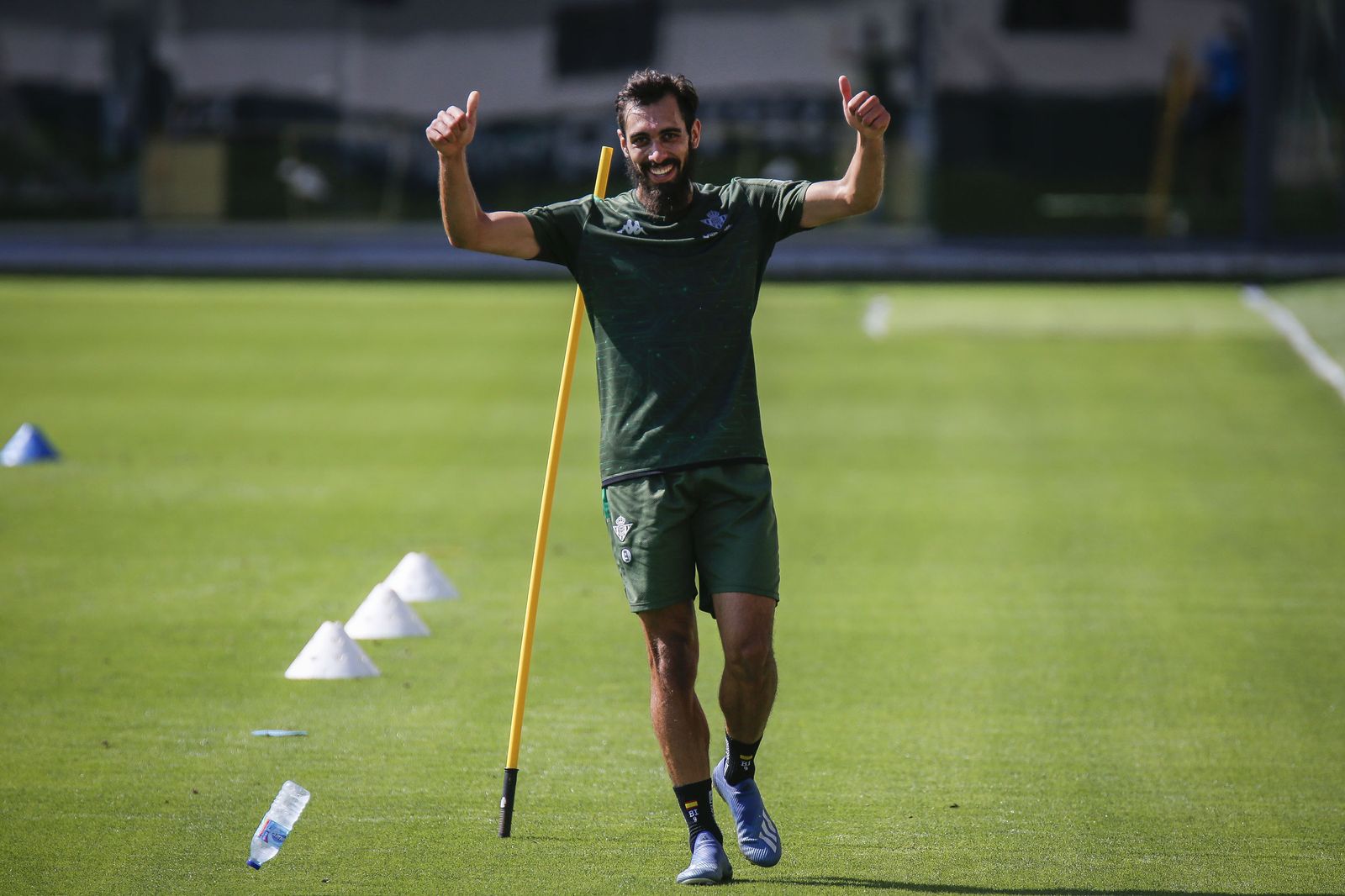 Borja Iglesias, en un entrenamiento.