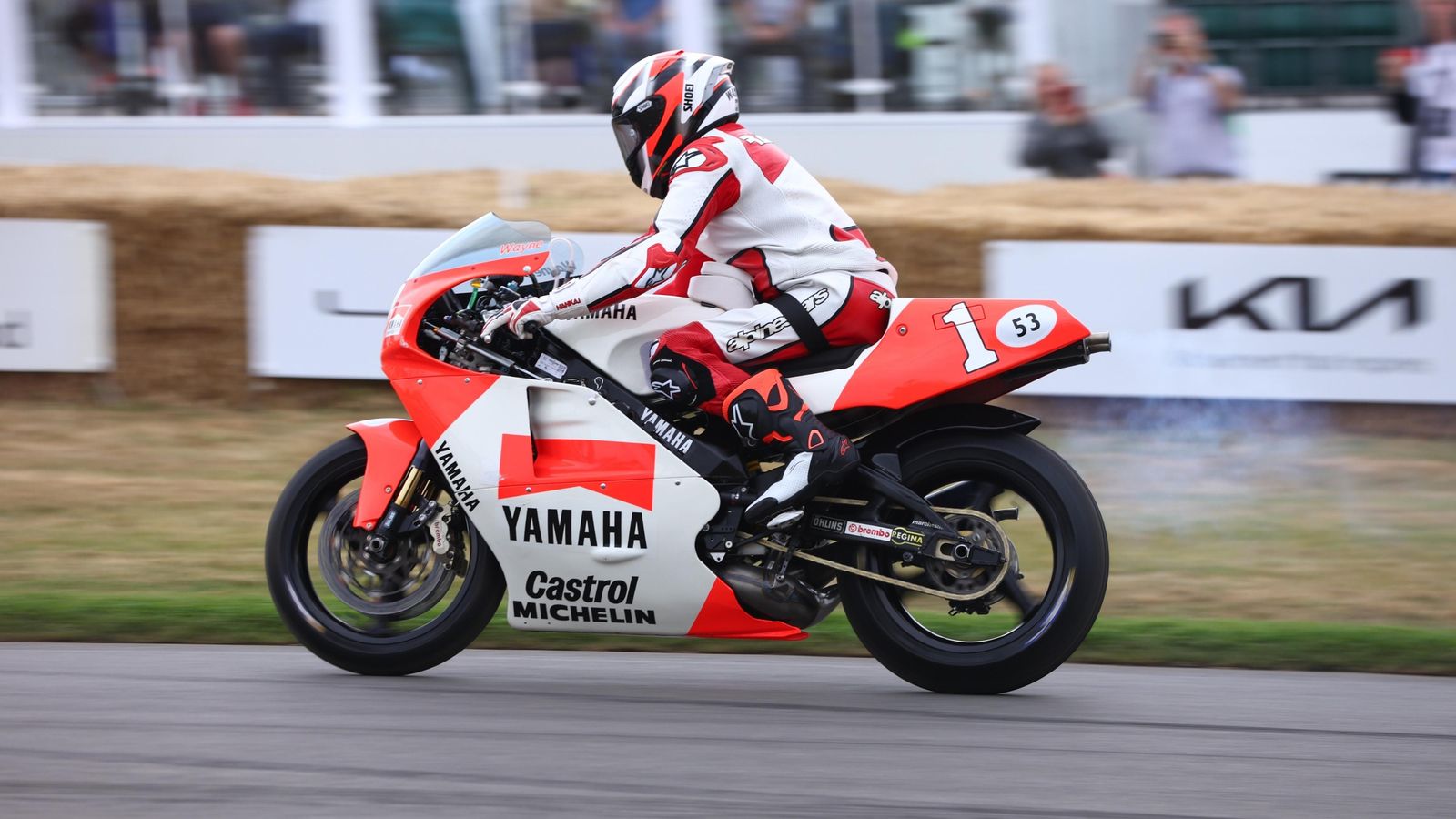 Wayne Rainey volvió a pilotar y asegura que se encontraba nervioso.