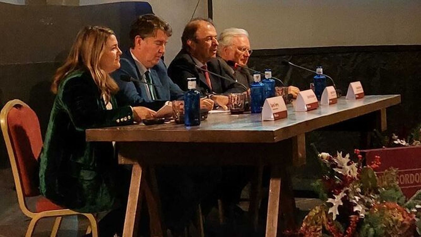 Un momento de la presentación del libro en Bodegas Osborne.
