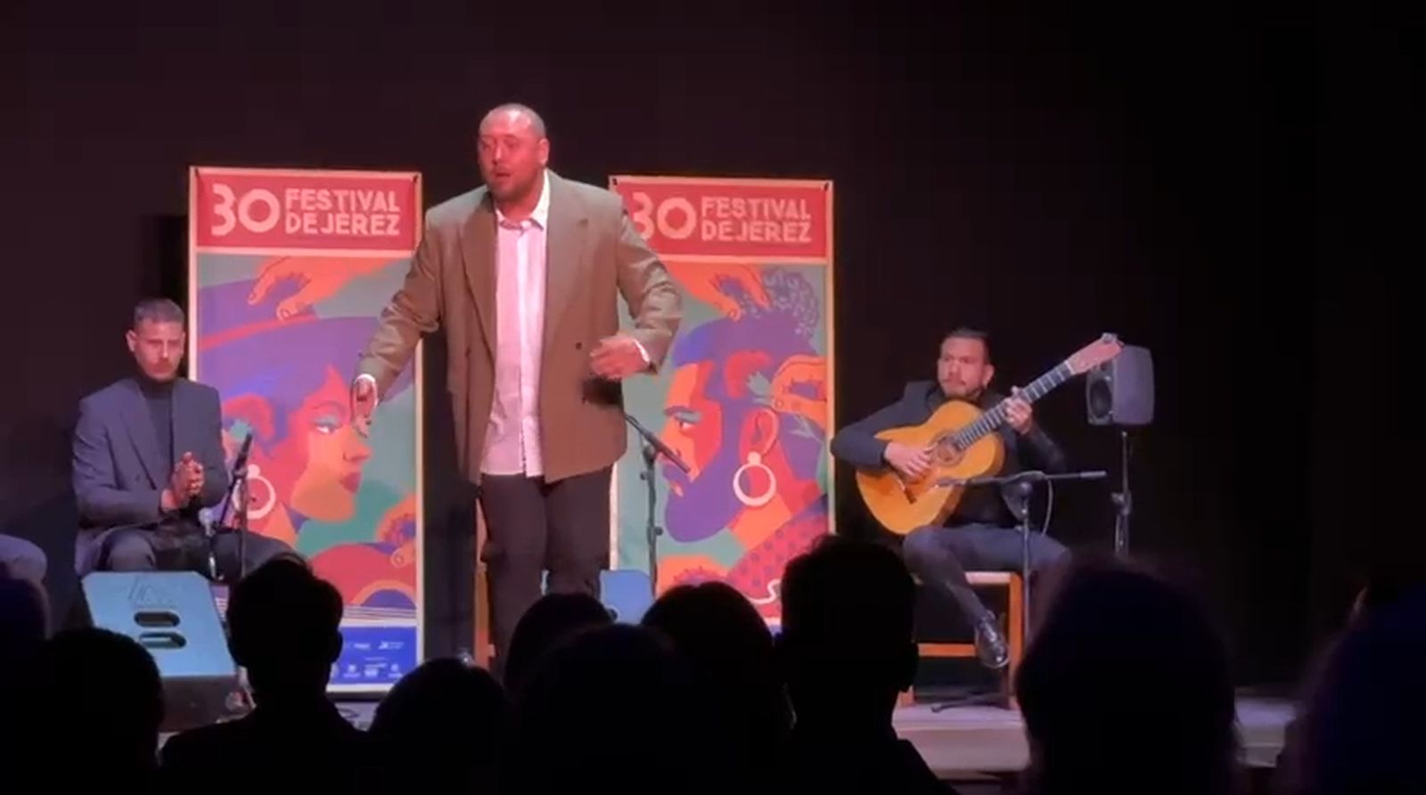 Actuación de Juan de la María en la entrega de premios del XXIX Festival de Jerez