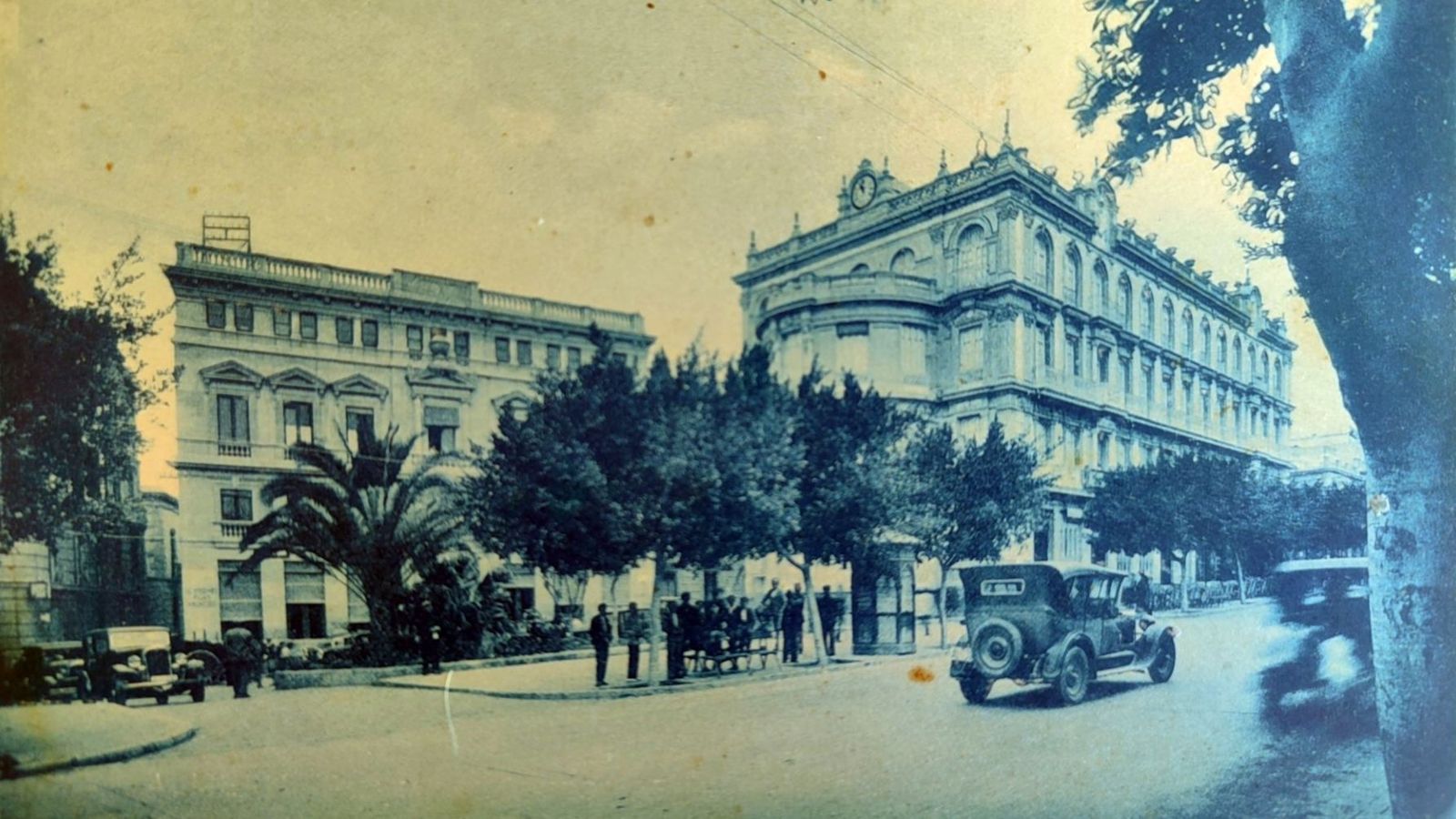 Tarjeta postal. Plaza del Cuerpo de Telégrafos.