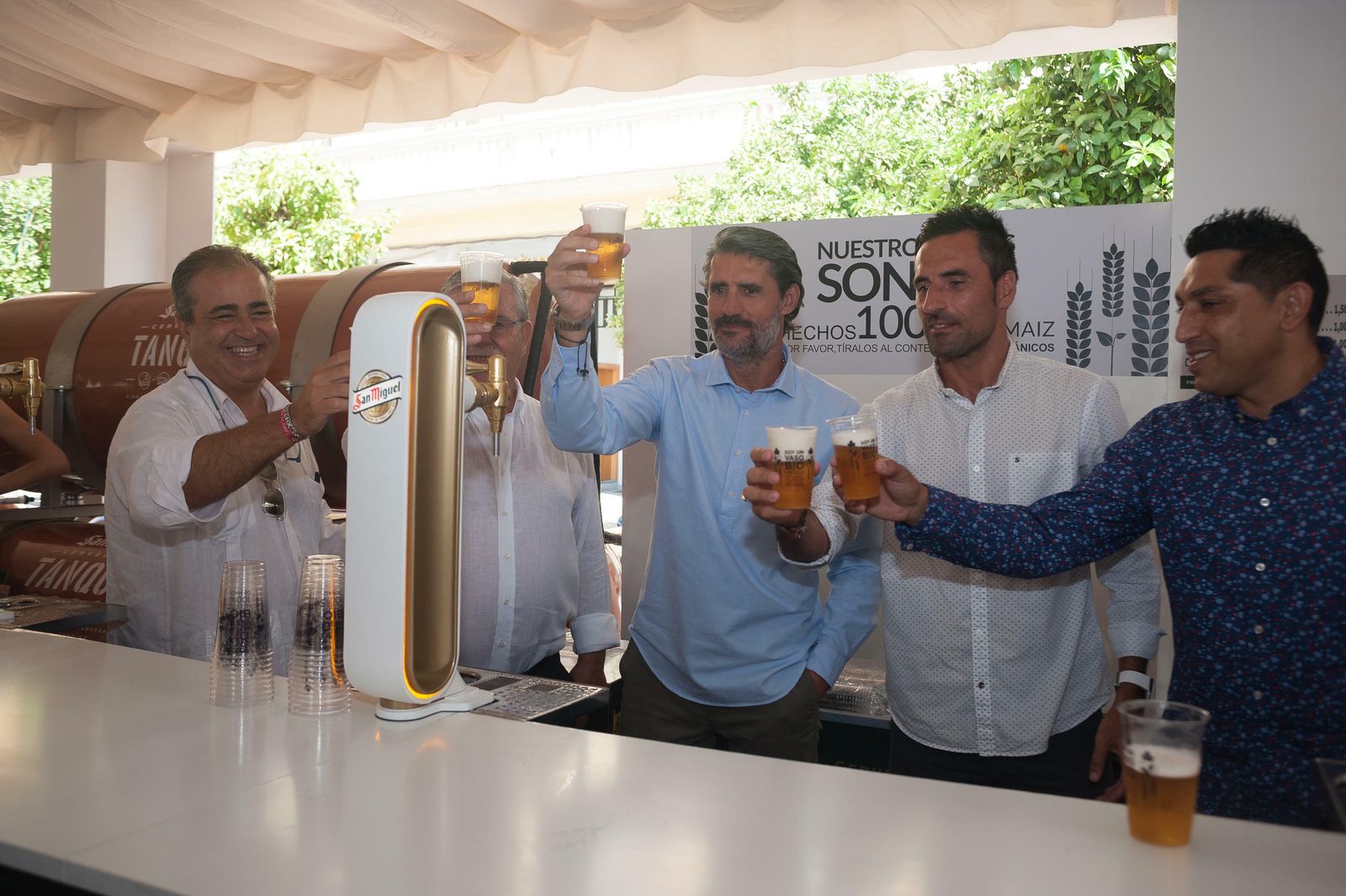 Las fotos de la visita del Málaga CF a la Feria