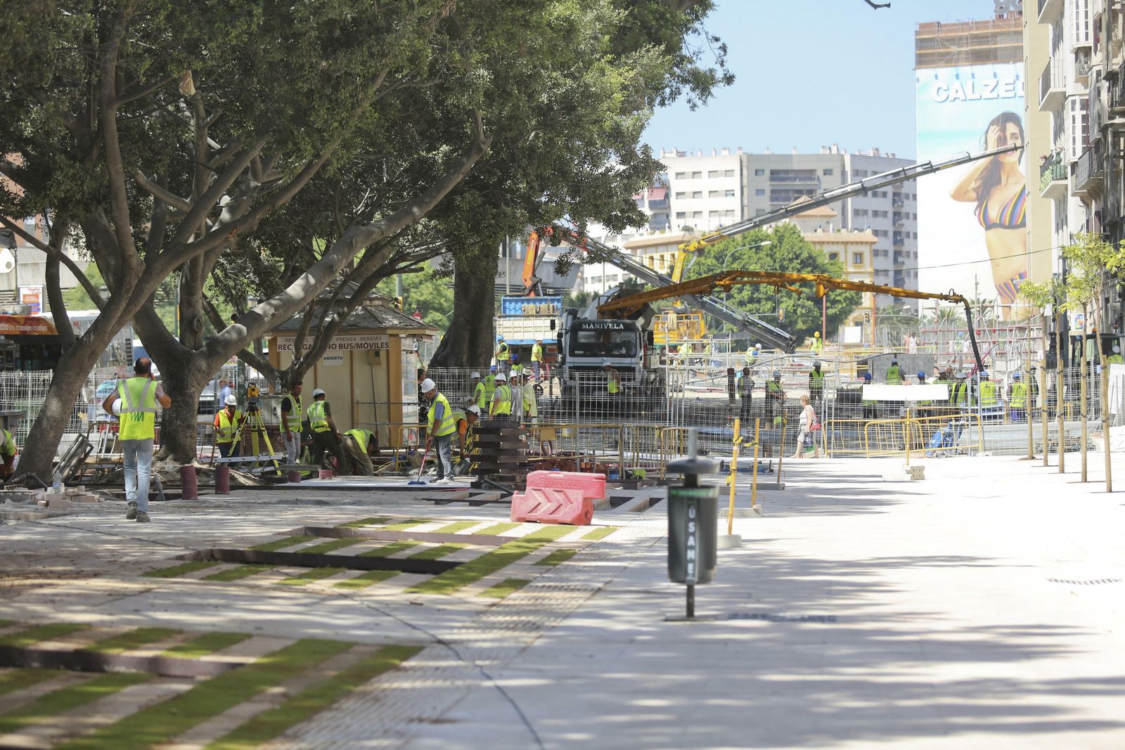 Las fotos de la peatonalización de la Alameda Principal de Málaga