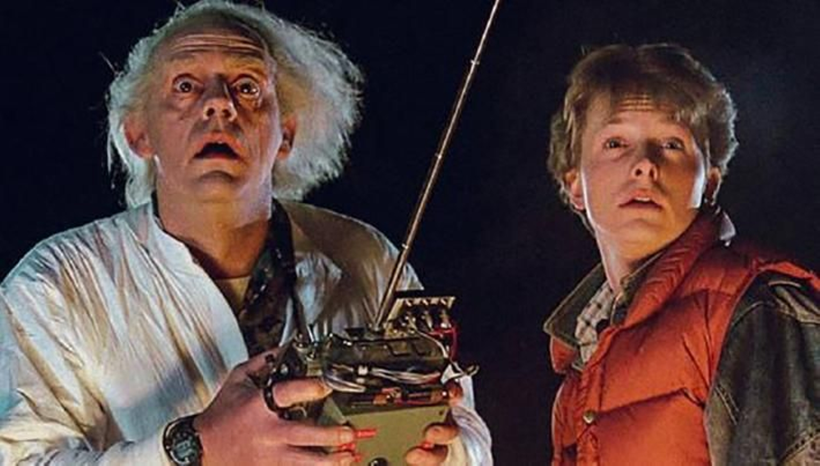 Doc y Marty McFly en la película de 'Regreso al futuro'