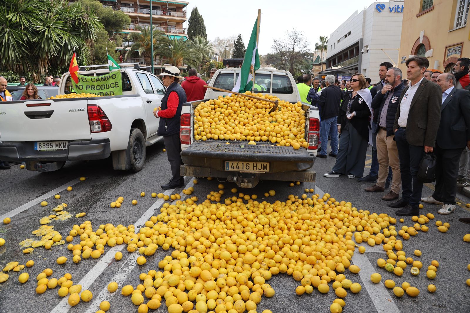 Vuelven los tractores a Málaga, las fotos de la protesta