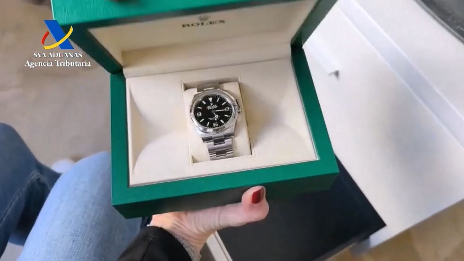 Uno de los relojes intervenidos en la operación 'Pamplinas Stars'.