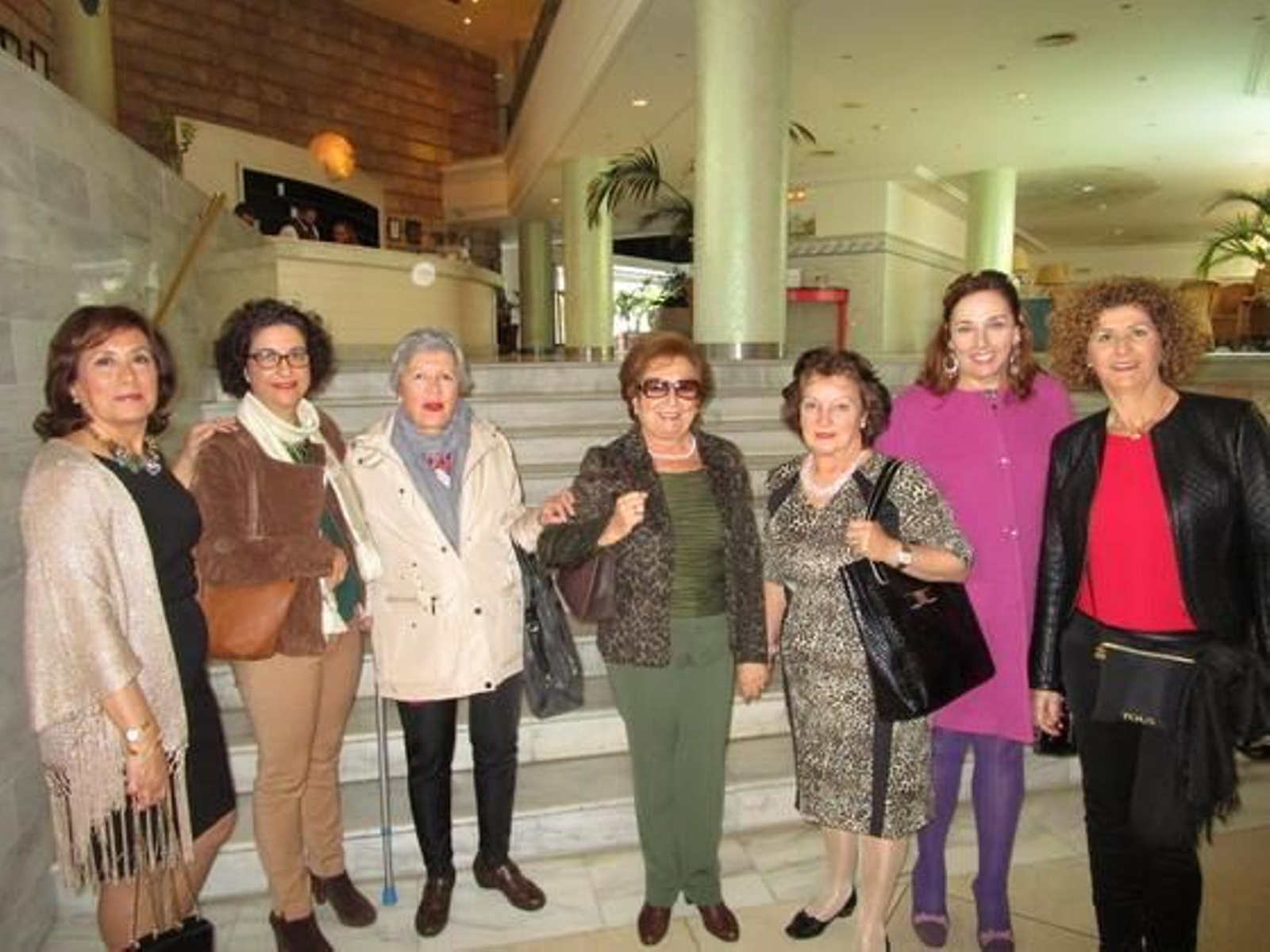 Ana Carmona, Eloisa  Fernández Repeto, Ana Manday,  María del Carmen Pedreño,  Keka Camacho, Virtudes Fernández y Mara Columga.

Foto: Ignacio Casas de Ciria