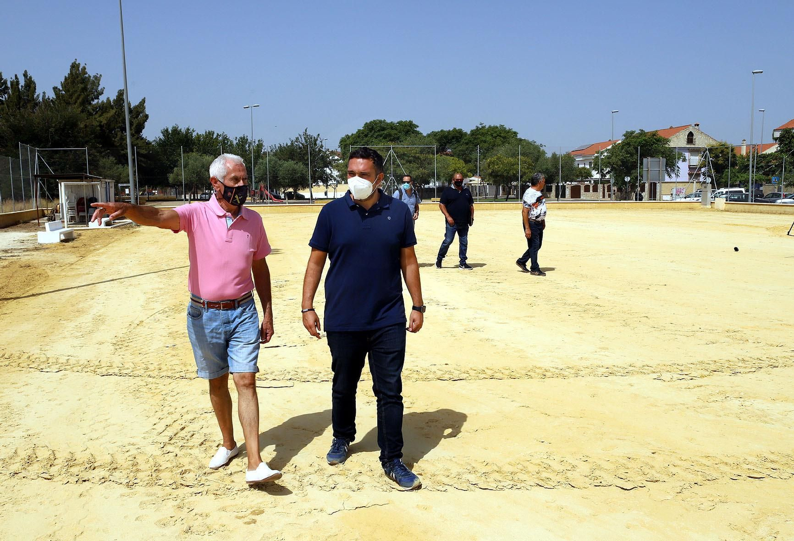 Jesús Alba ha visitado el campo de La Marquesa para supervisar las mejoras.