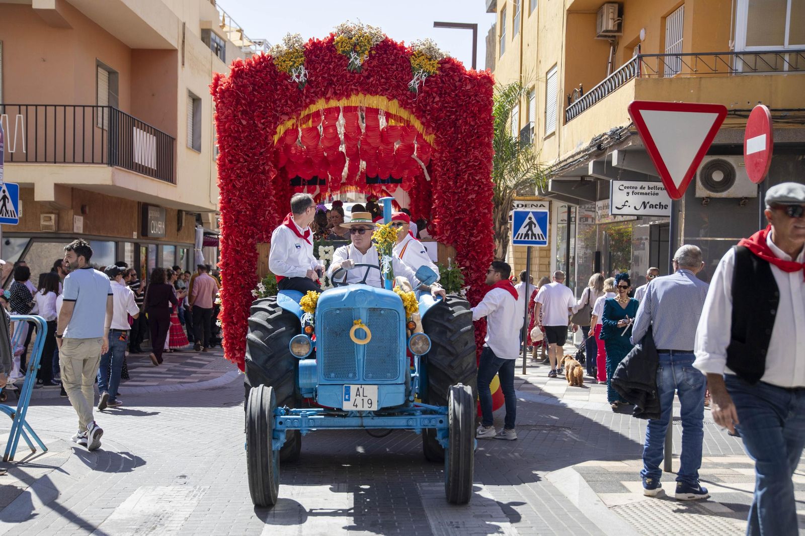 Las imágnes de la misa y procesión en honor a San Marcos en El Ejido