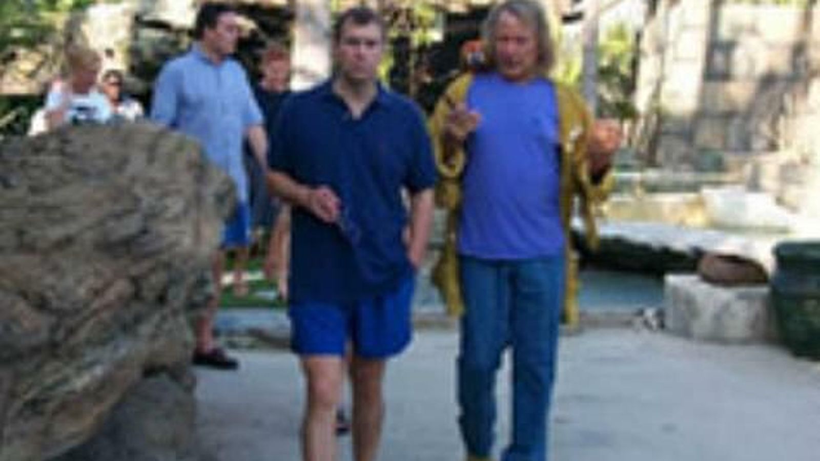 Imagen del príncipe Andrés con Peter Nygard en Bahamas.