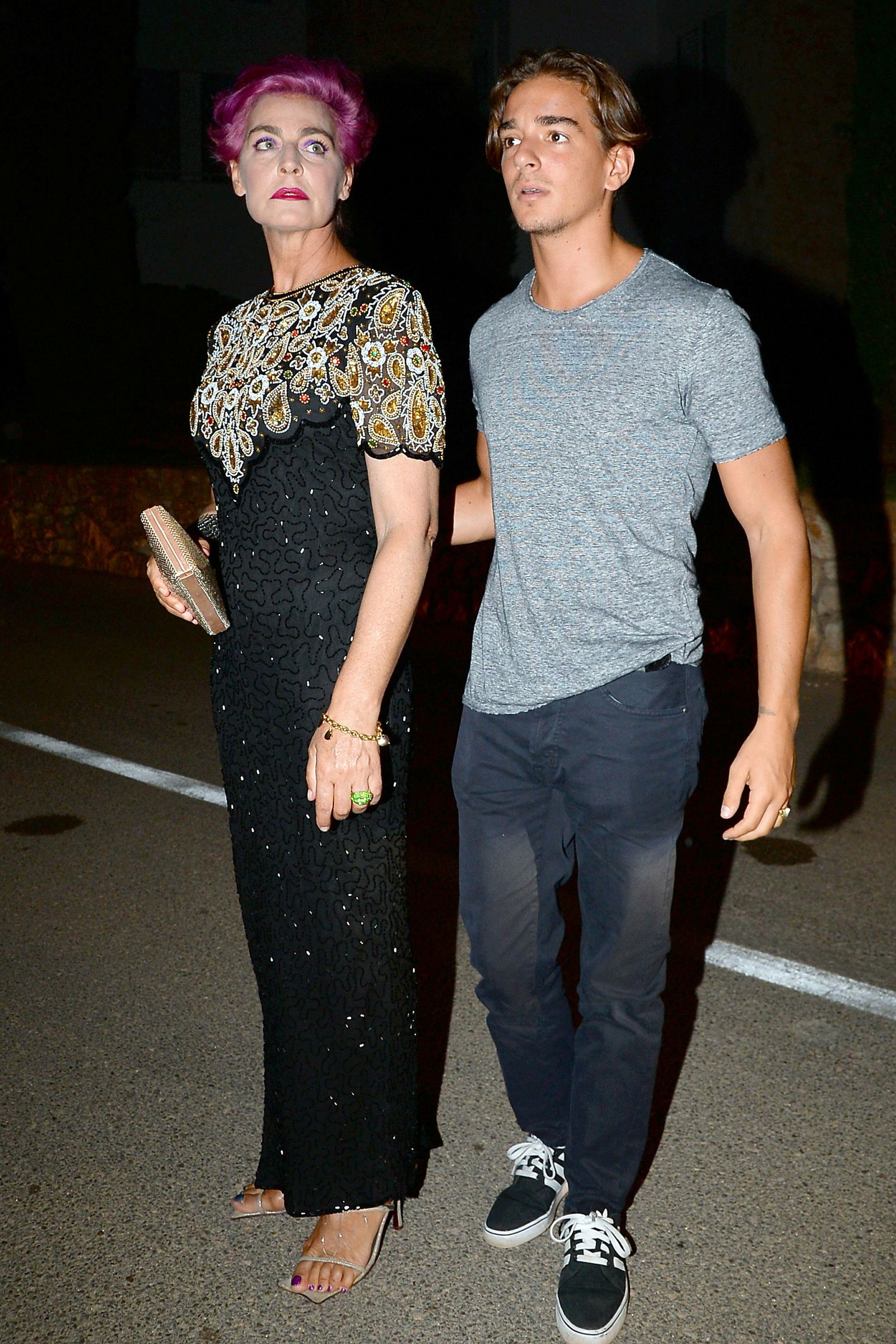 Antonia Dell'Atte junto a su hijo Clemente, fruto de su unión con Alessandro Lequio.