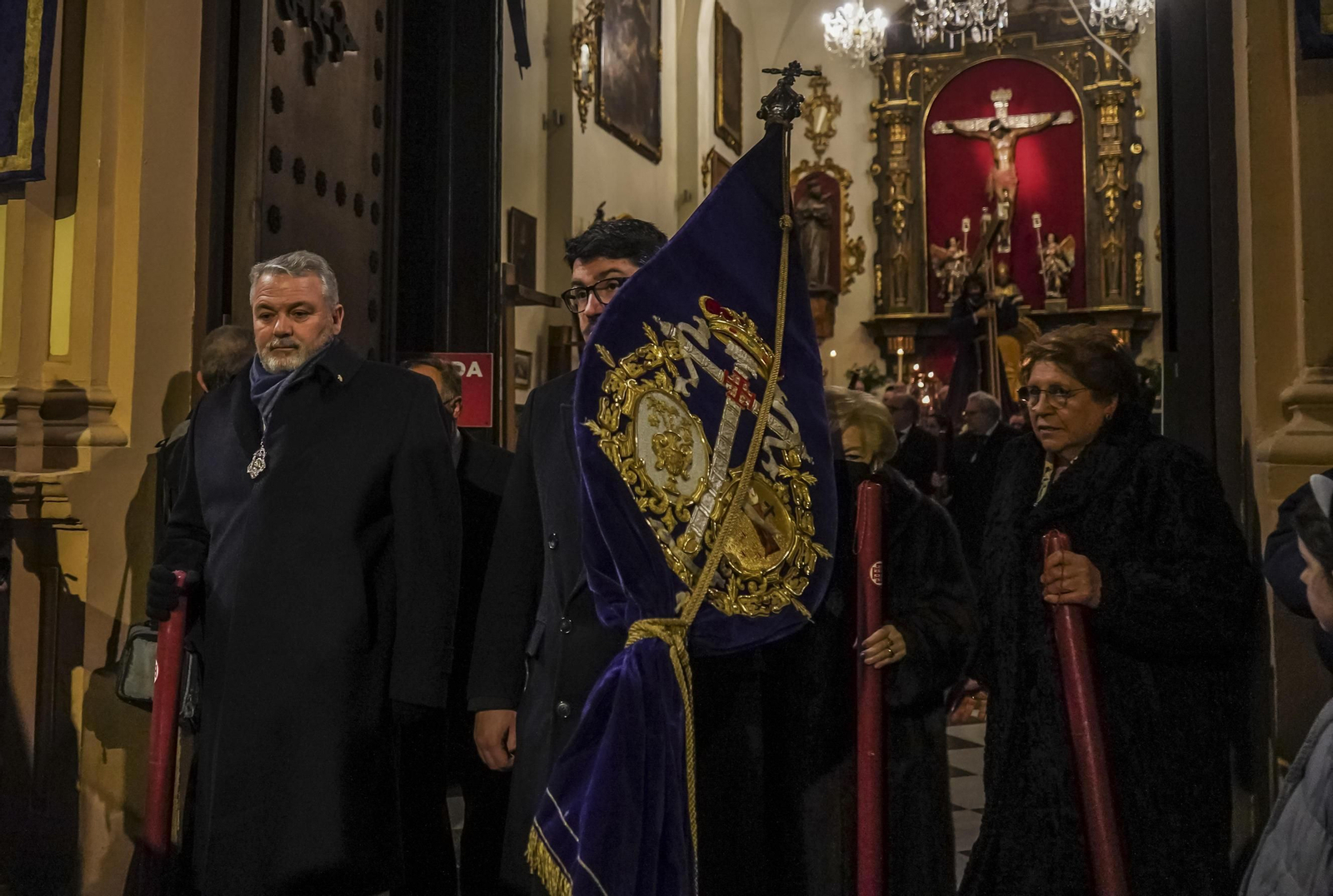 Vía crucis con la imagen del Nazareno de las Penas