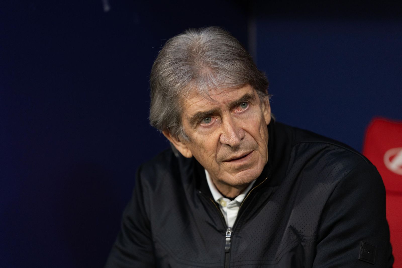 Pellegrini, en un momento del encuentro en el Metropolitano.