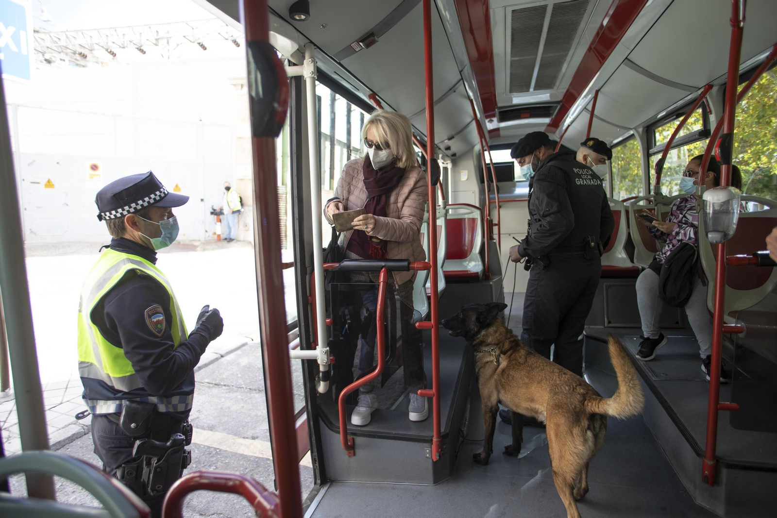 Fotos: así están siendo los controles de Policía y Guardia Civil en Granada por el confinamiento