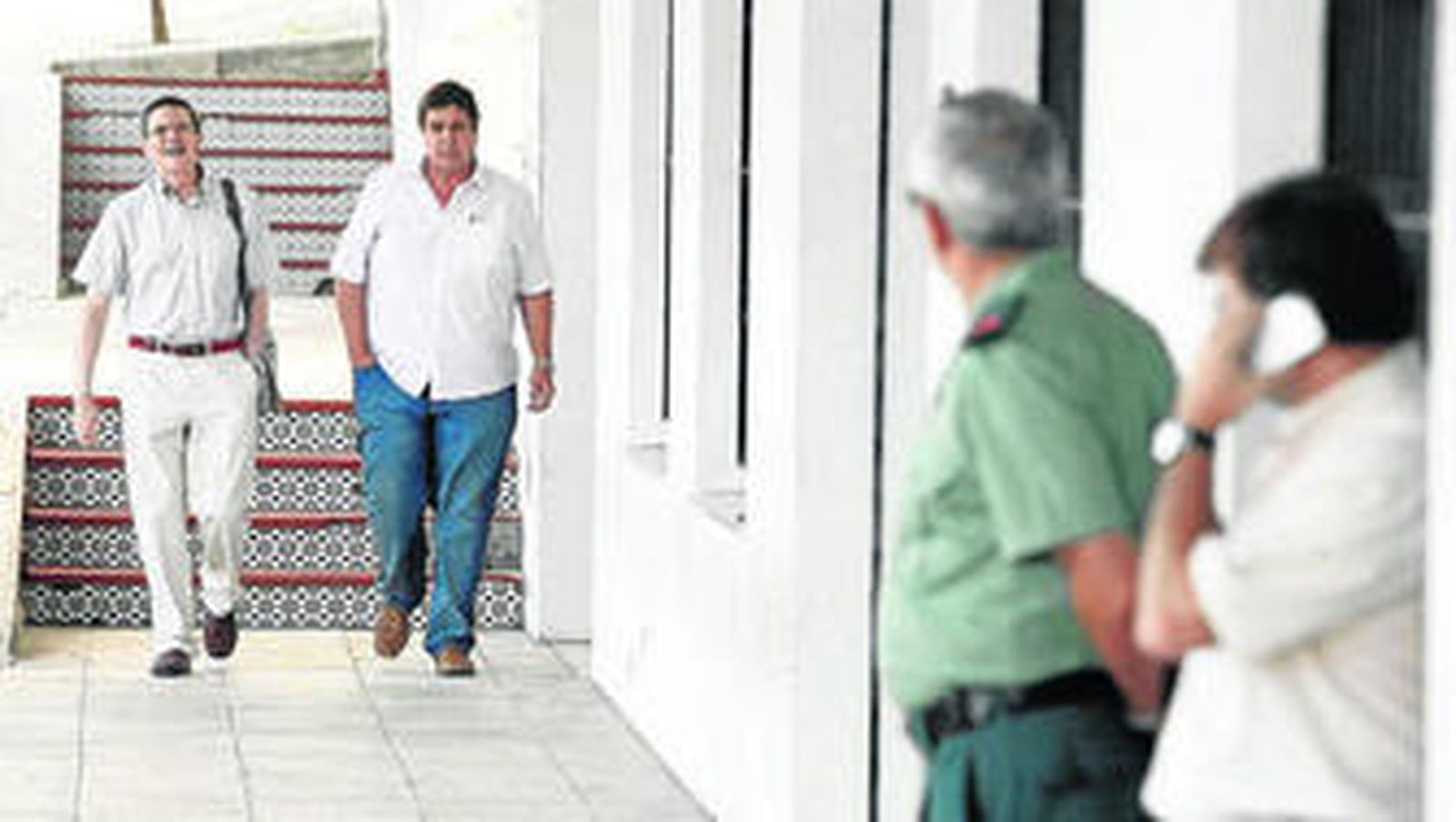 Luis Recuenco, ayer a su llegada al juzgado de  San Roque.