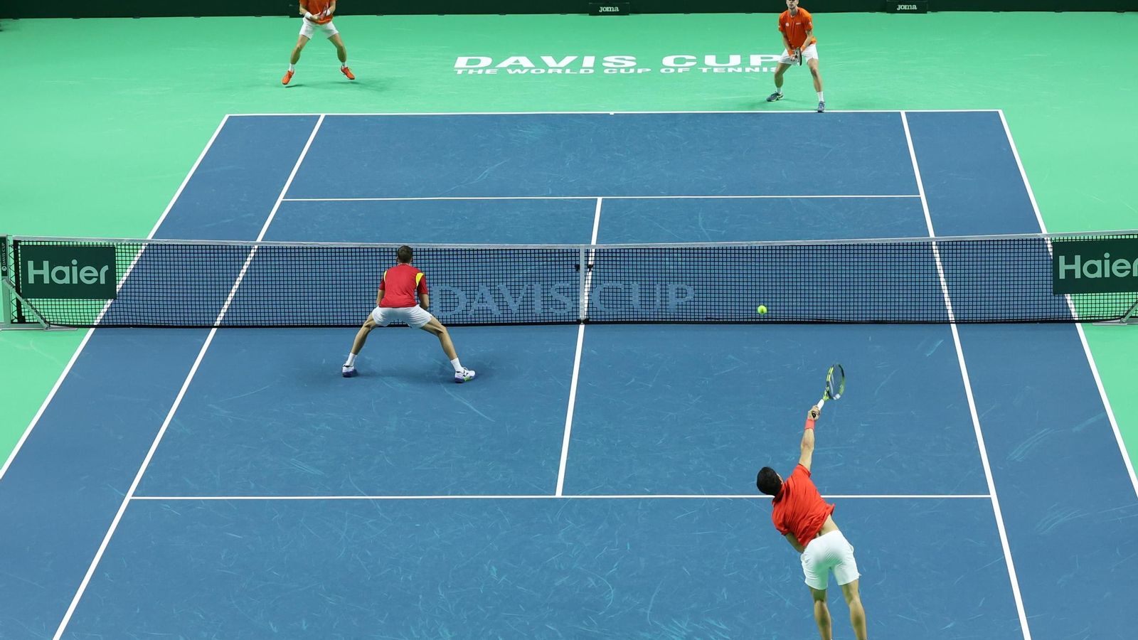 El doble Alcaraz-Granollers vs Koolhof-Van de Zandschulp, en fotos