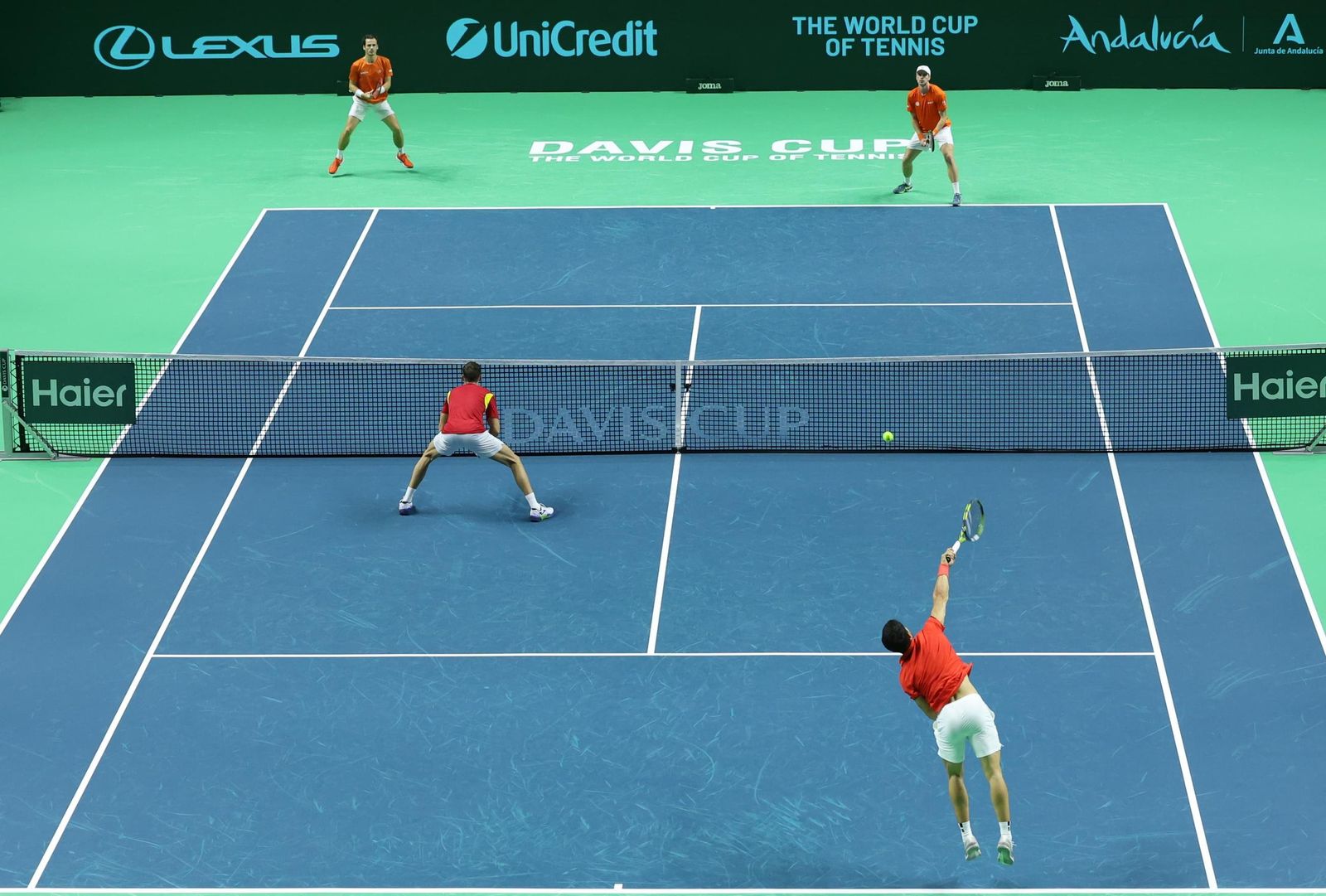 El doble Alcaraz-Granollers vs Koolhof-Van de Zandschulp, en fotos