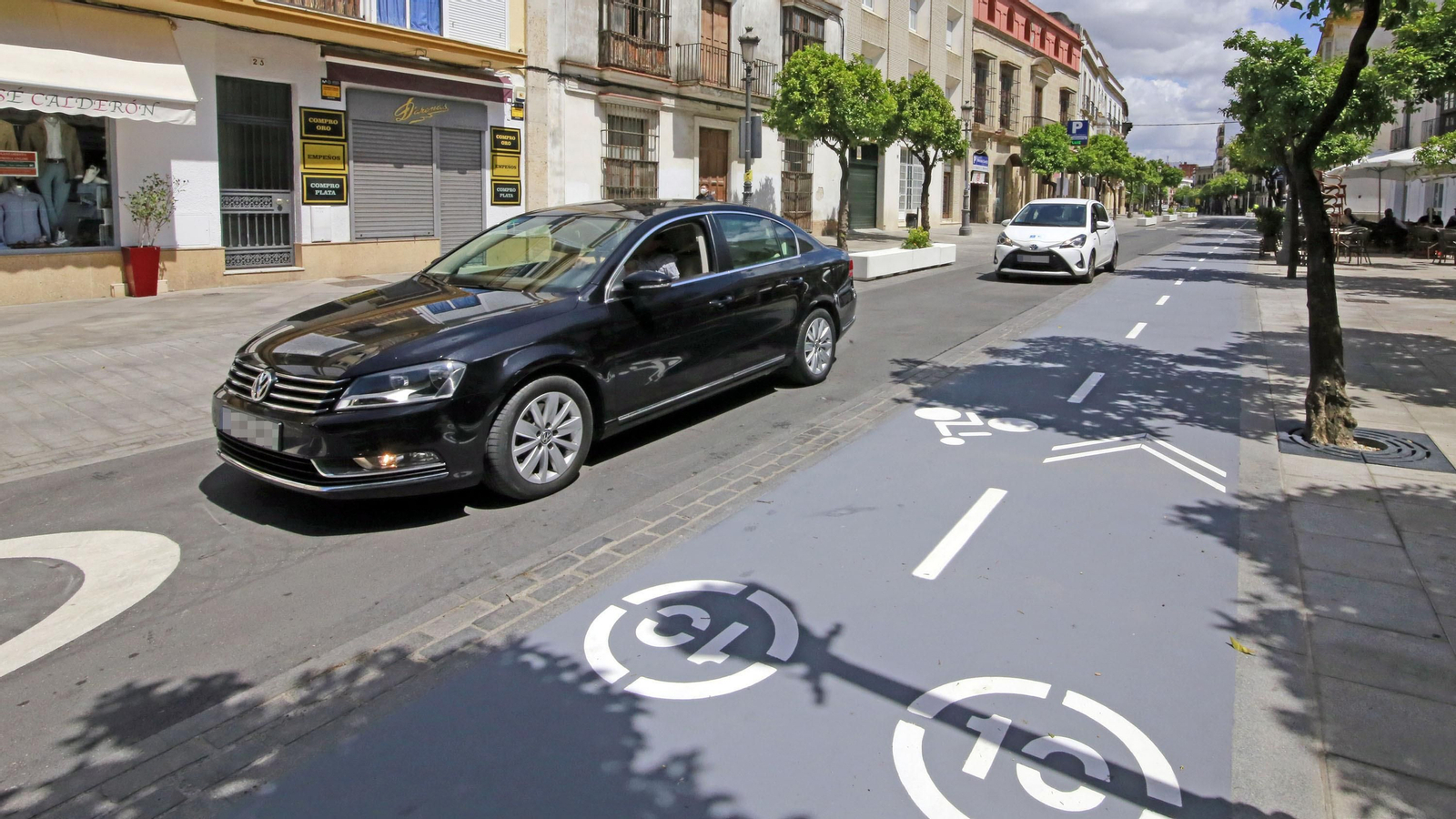 Imágenes de la apertura al tráfico de las calles Corredera, plaza Esteve, Santa María y Cerrón.
