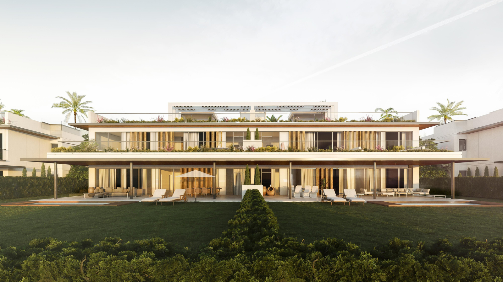 Infografía del complejo residencial Santa Clara en Marbella, uno de los proyectos en los que se encuentra trabajando la firma. Infografía del complejo residencial Santa Clara en Marbella, uno de los proyectos en los que se encuentra trabajando la firma.