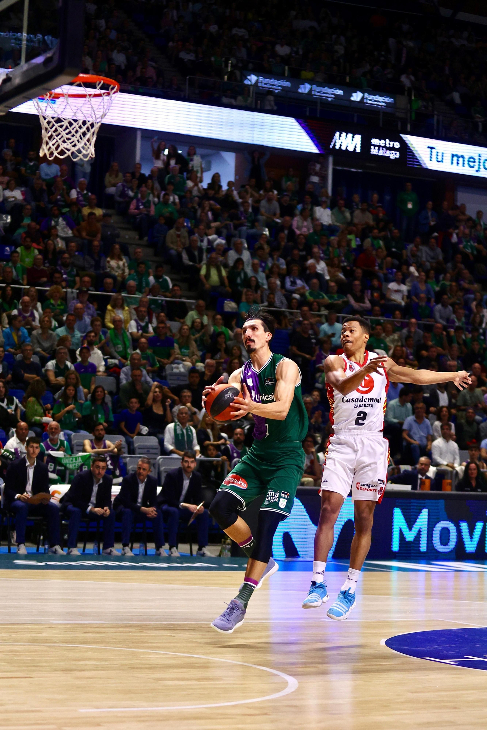 El Unicaja - Casademont Zaragoza, en fotos