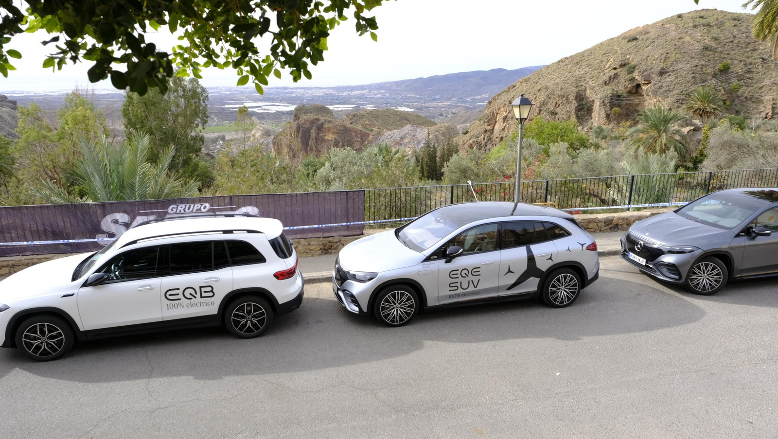 imágenes de la presentación de los nuevos Mercedes-Benz eléctricos, en SAVERES Huércal de Almería