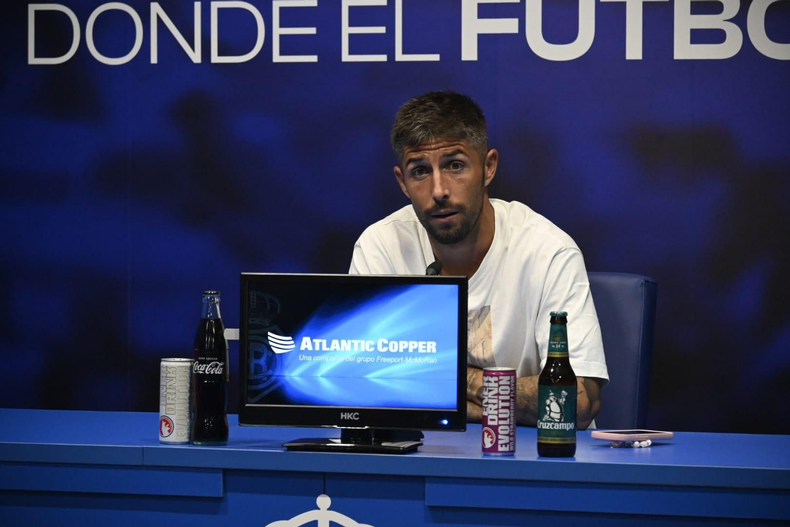 Antonio Domínguez en la rueda de prensa de este miércoles.