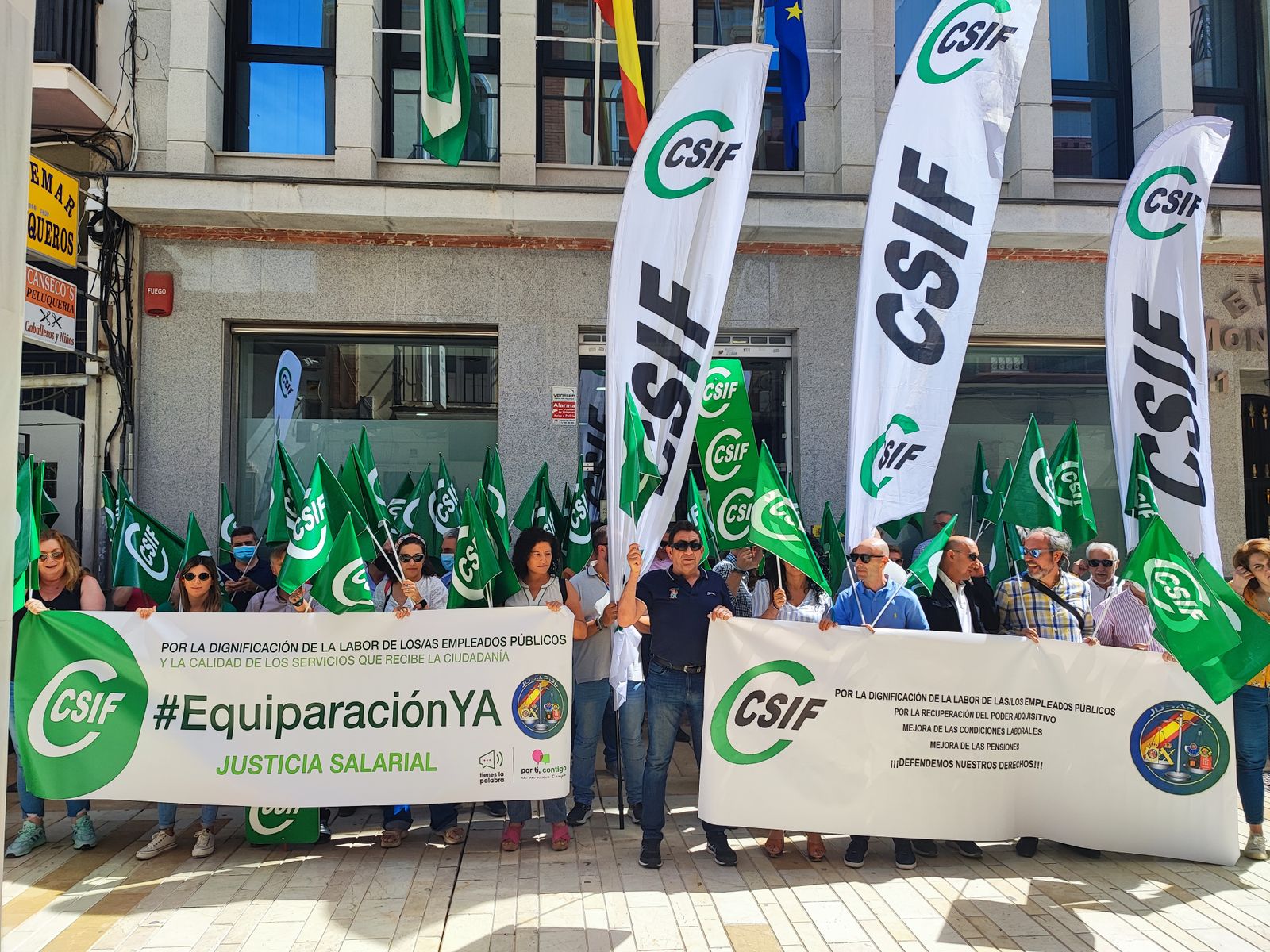 Concentración de CSIF en la subdelegación del Gobierno.